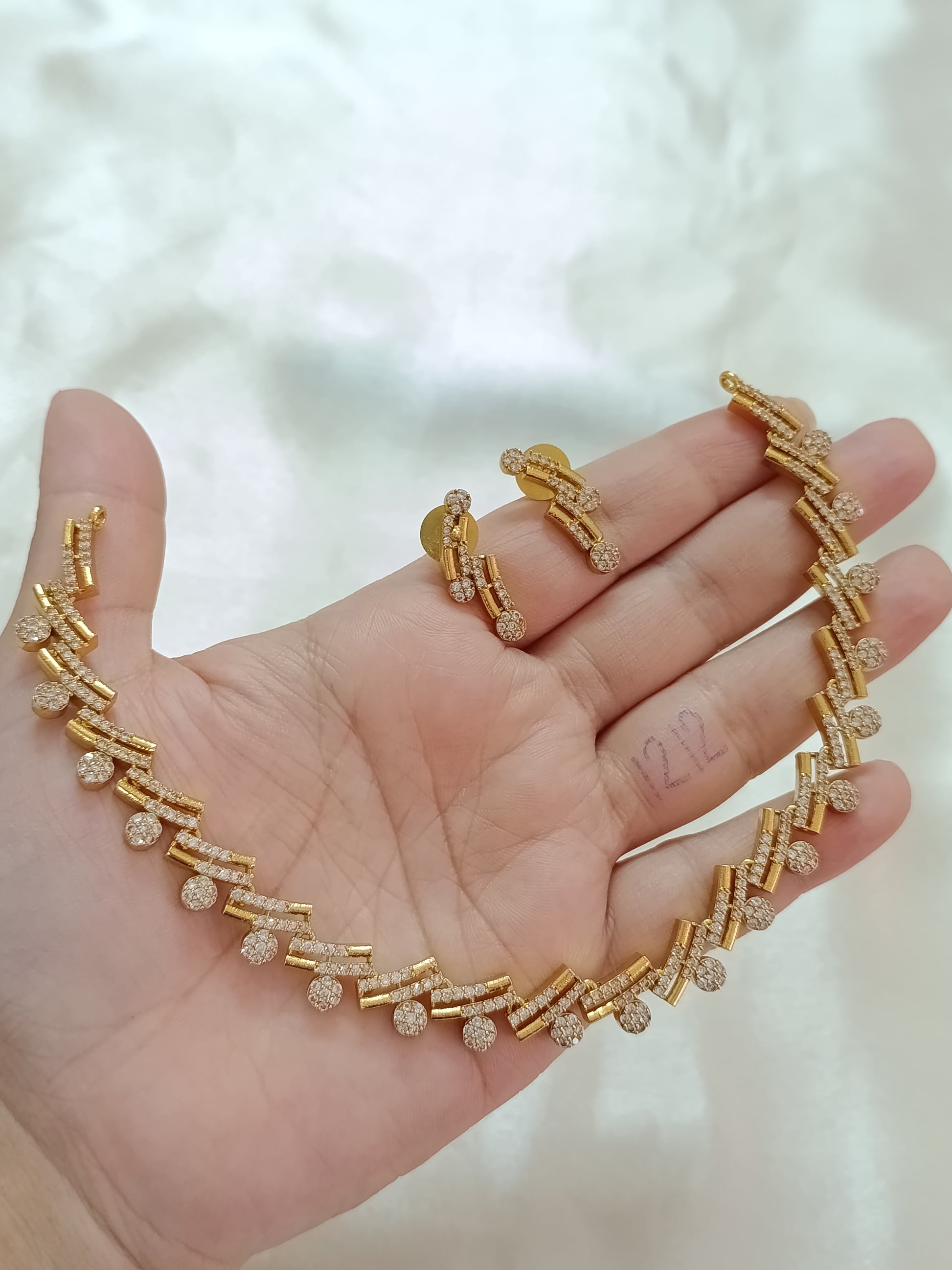 AD Stone Necklace Set V47