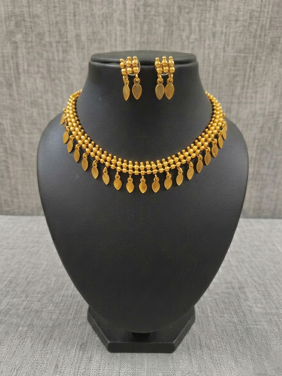 Antique Elakathali Necklace Set V7