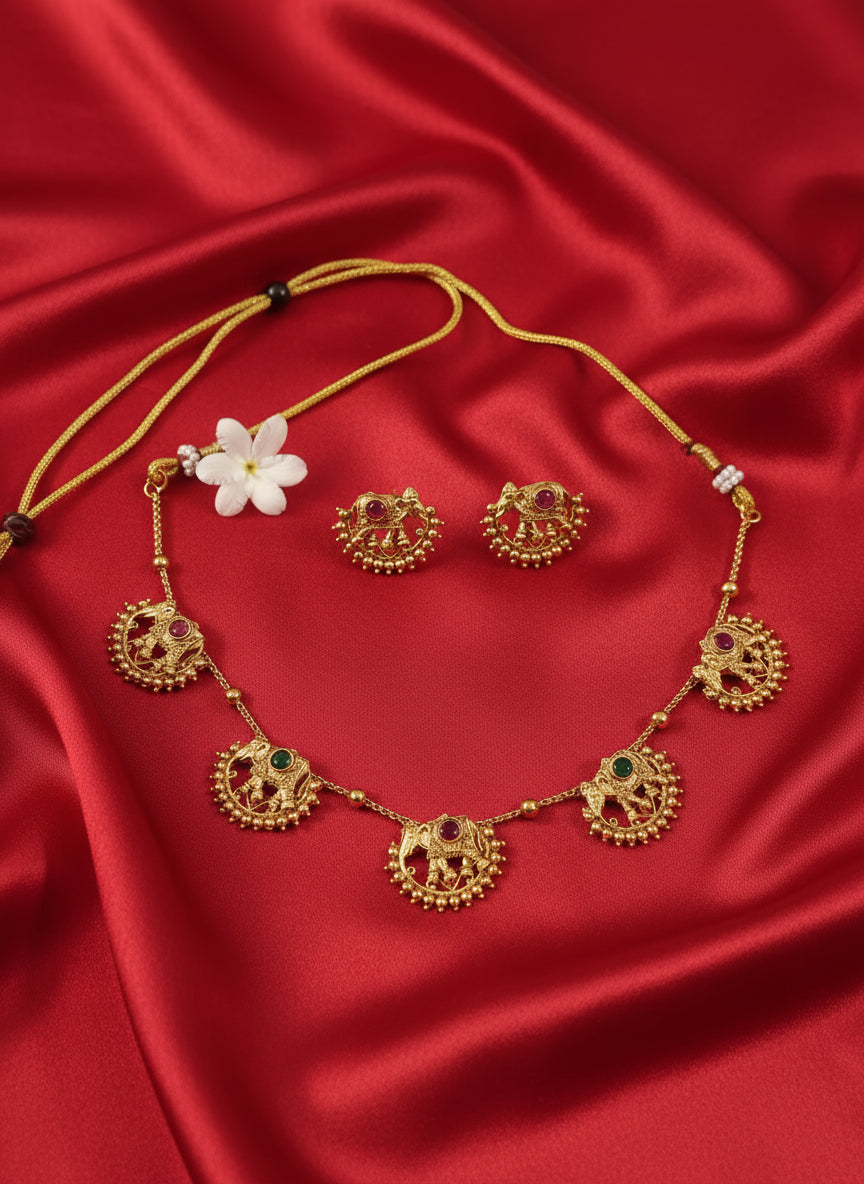 Elephant Necklace Set V3
