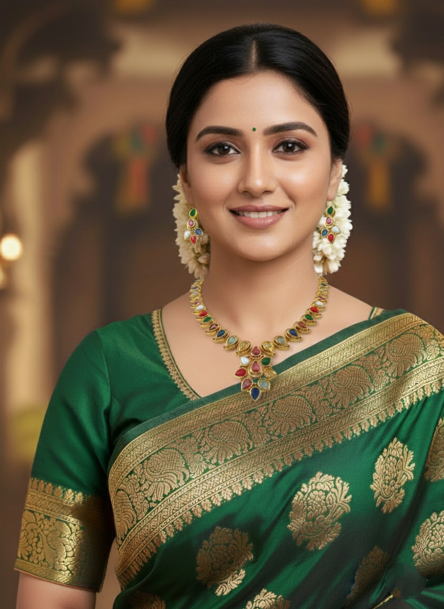 Indira Navaratna Necklace Set