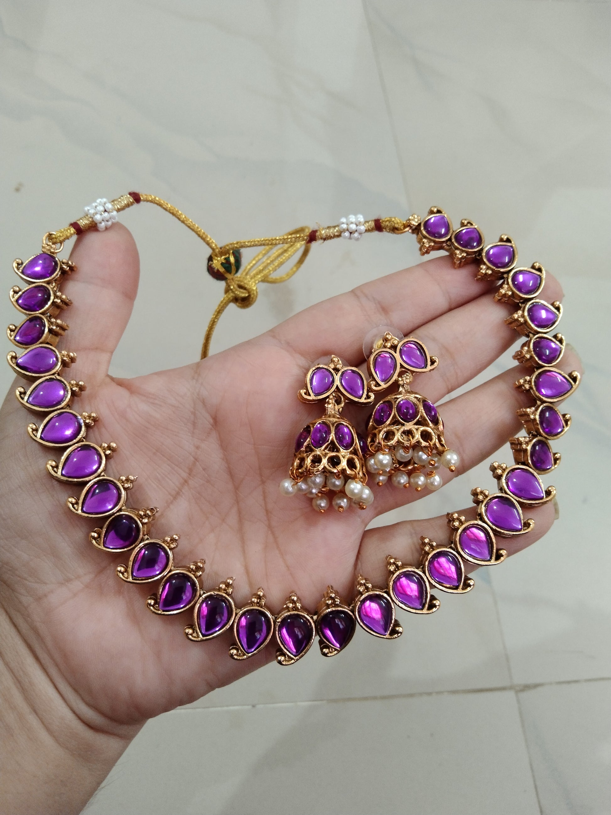 Lavender Mango Necklace