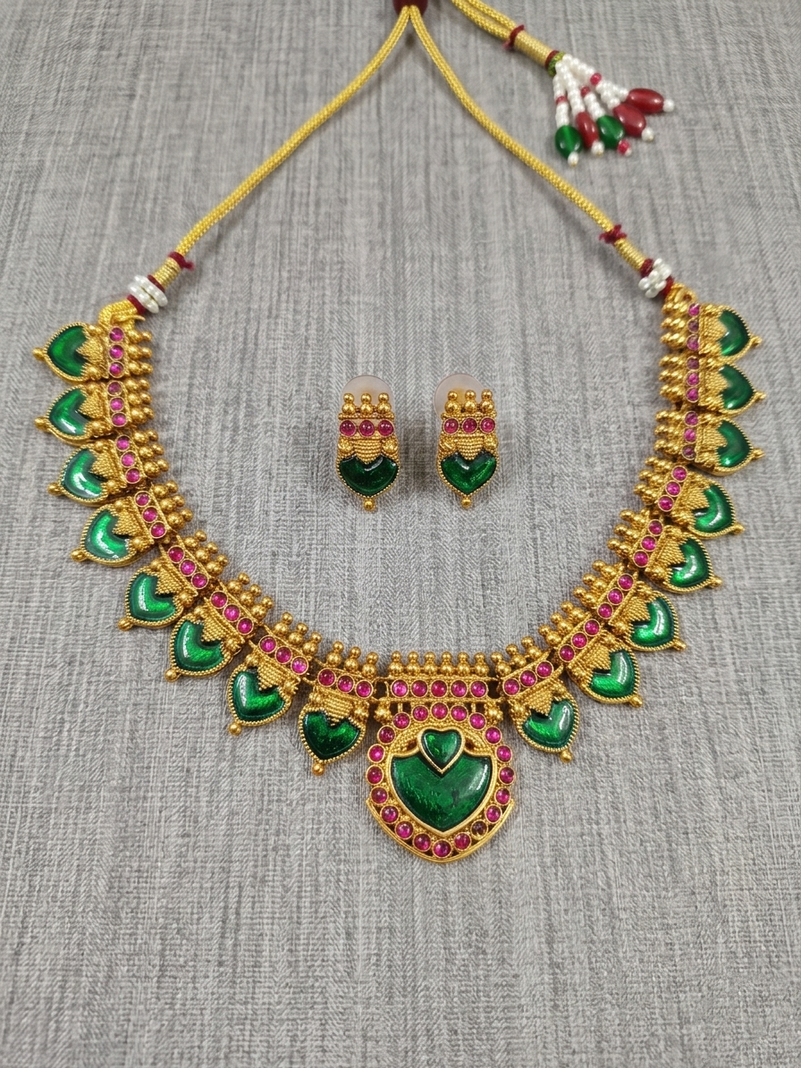 Palakka Necklace Set V173