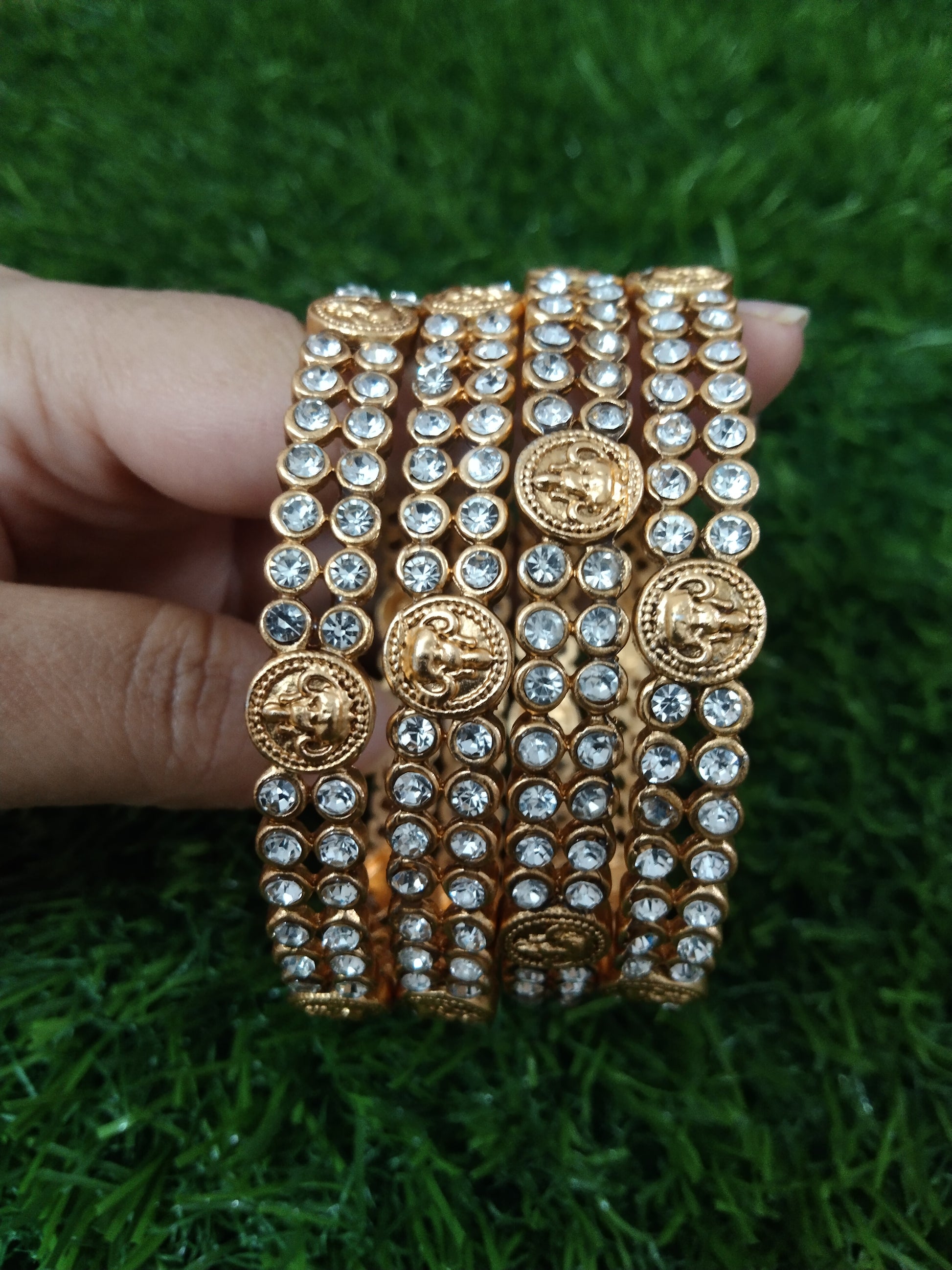 Lakshmi Stone Bangle Set of 4