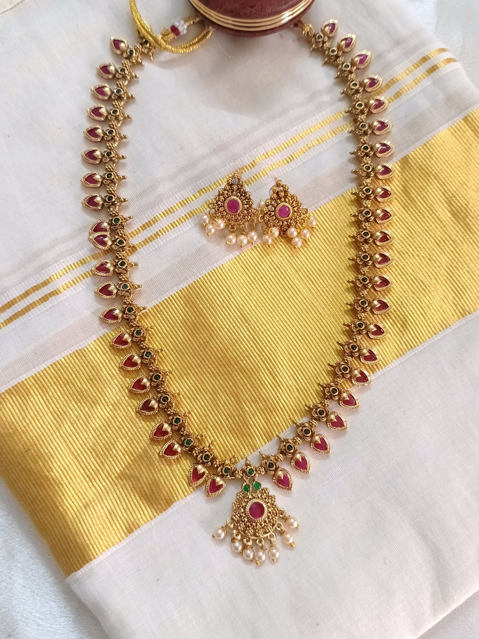 Budget Palakka Long Necklace Set V2