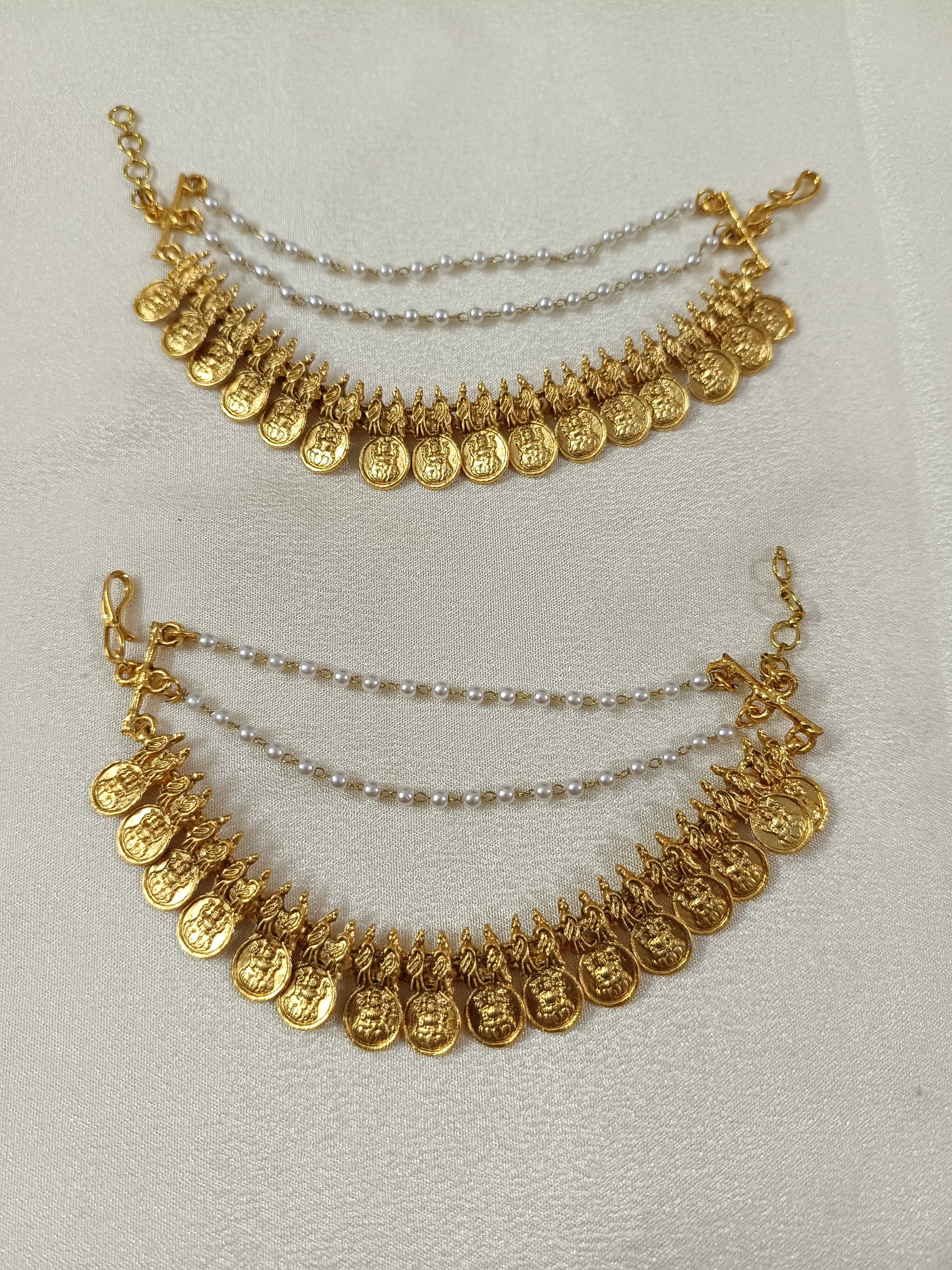 Coin Pearl Ear Chain