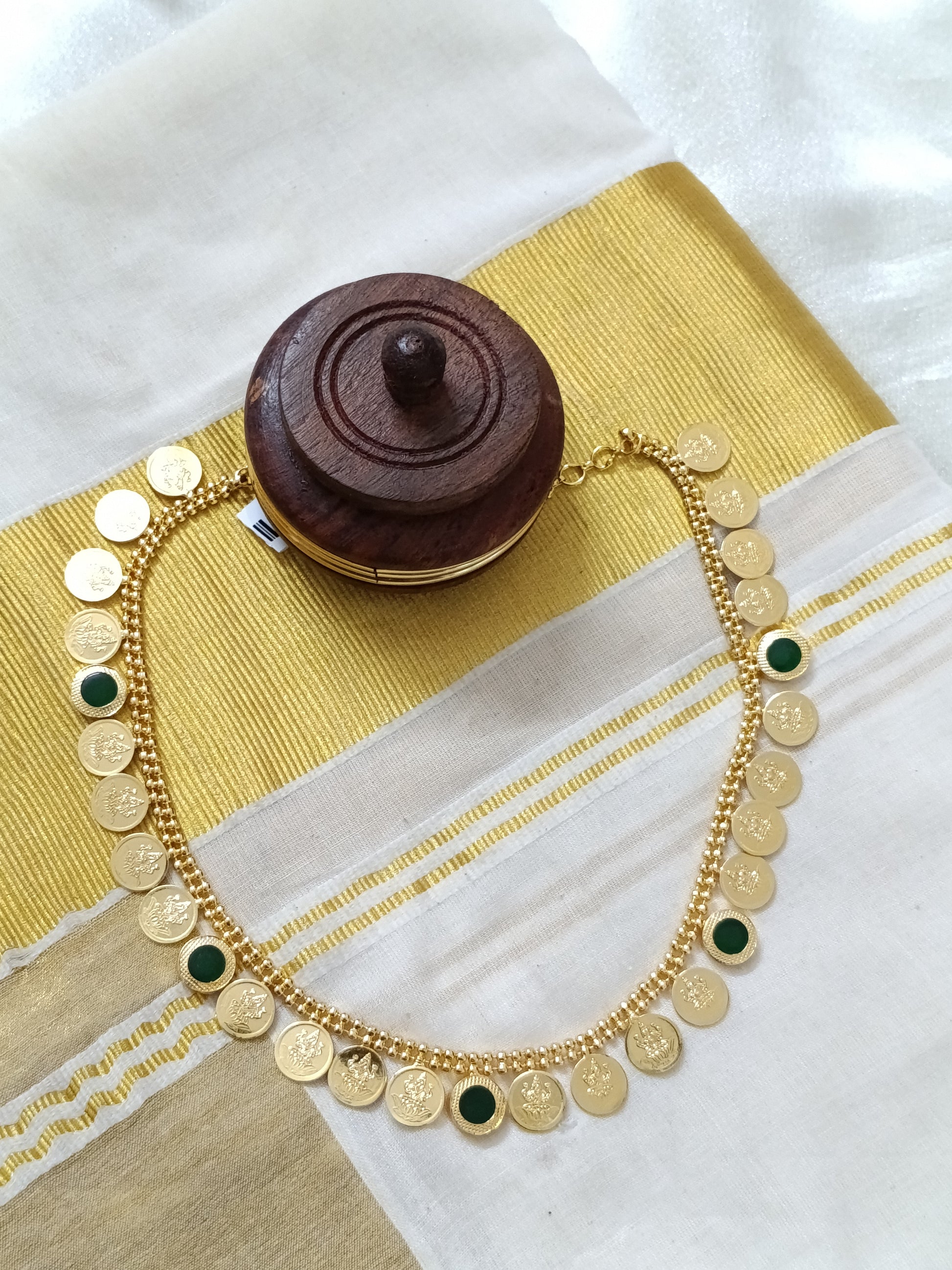 Micro Polish Palakka Coin Mid Long Necklace