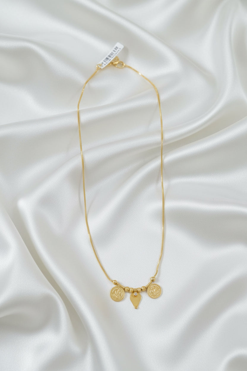 Micro Polish Thaali Mid Long Necklace