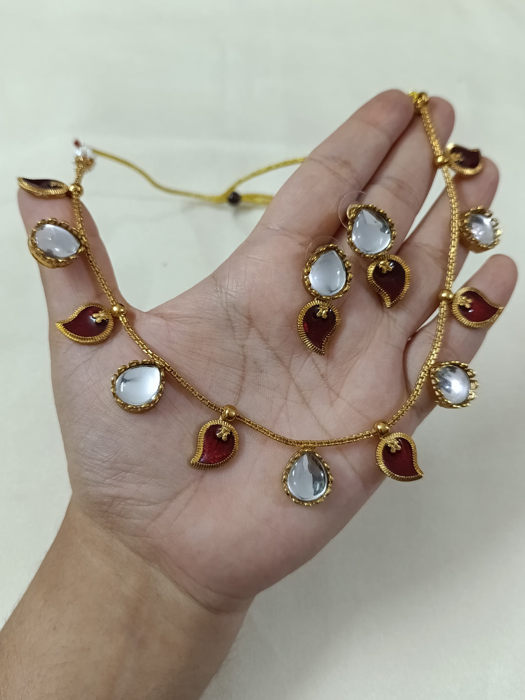 Mango Paisley Necklace Set