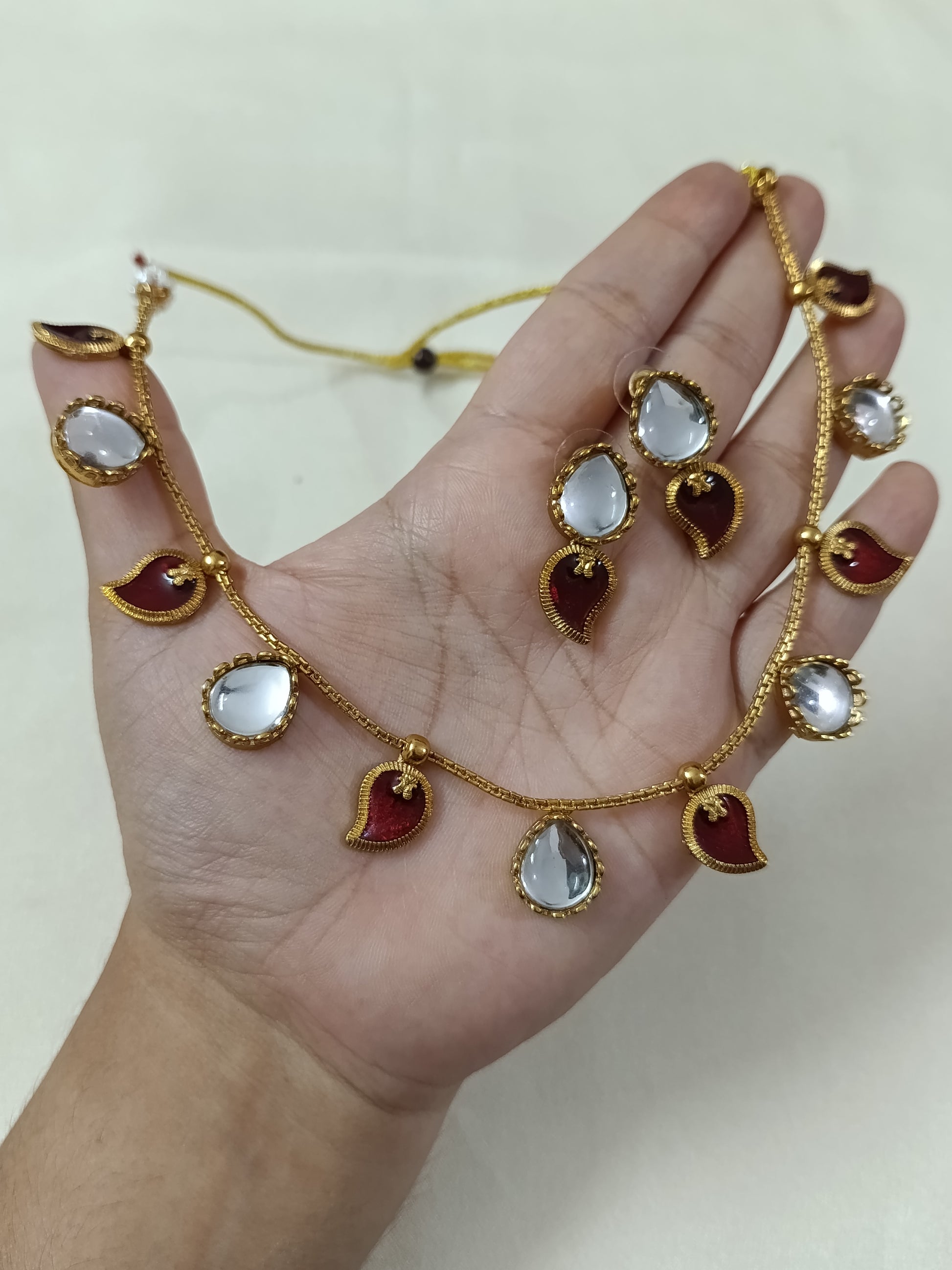 Mango Paisley Necklace Set