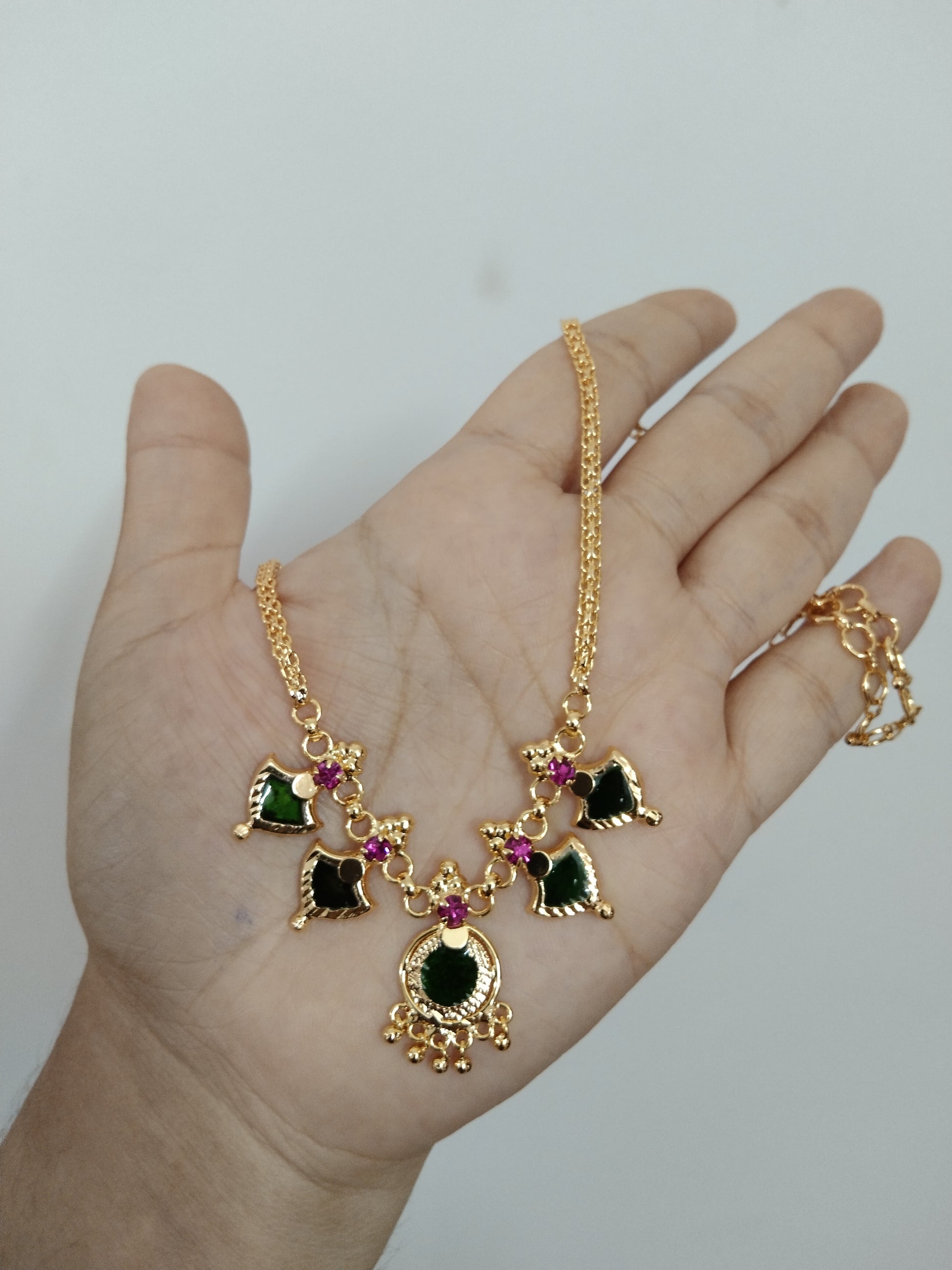 Micro Polish Palakka Necklace set without Earring