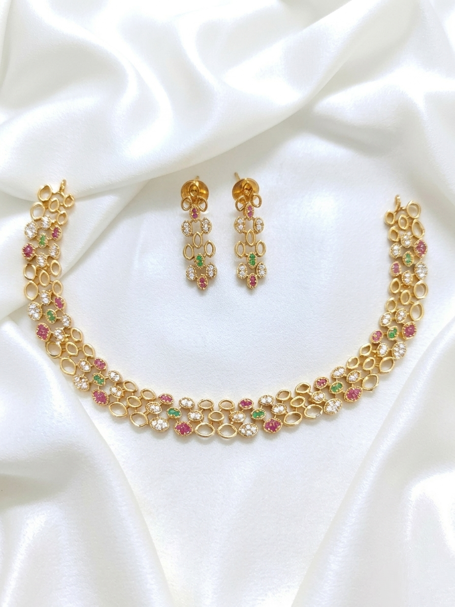 AD Stone Necklace V59
