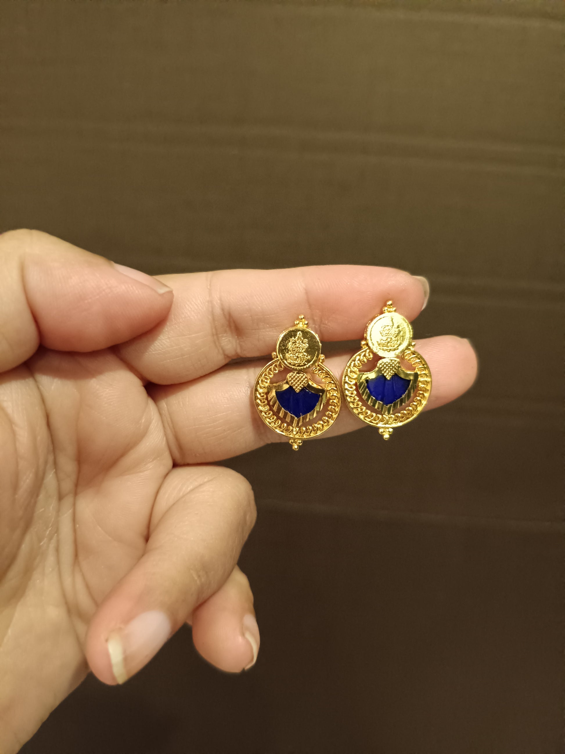 Micro Polish Lakshmi Palakka Earring