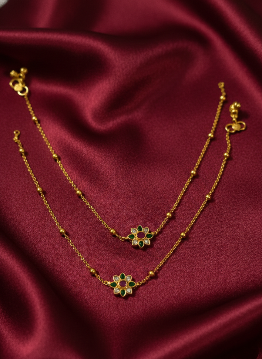 Floral Anklet V1