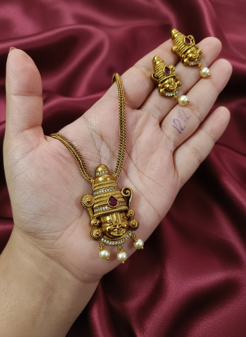 Balaji Pendant Necklace Set V2