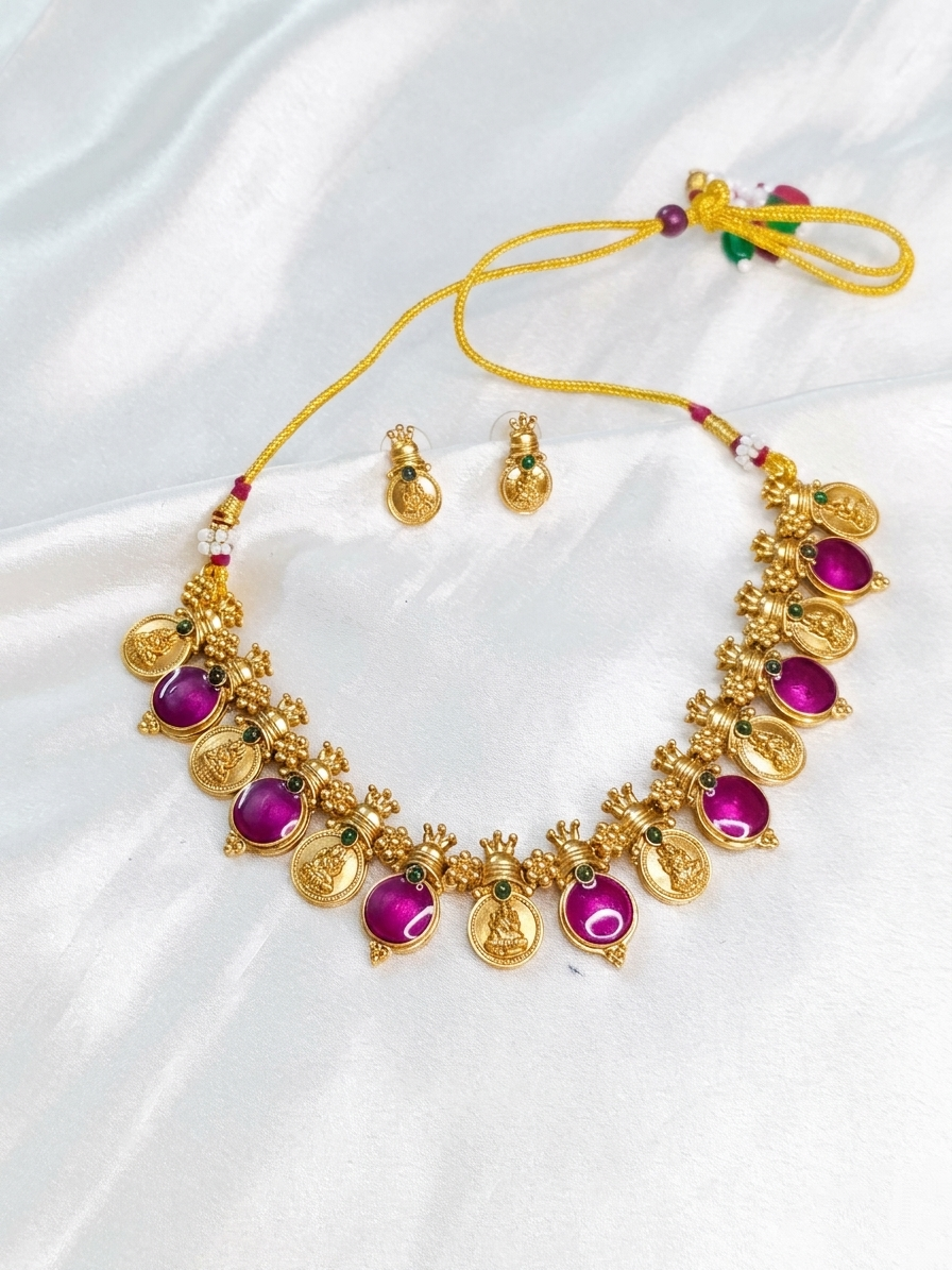 Fusion Palakka Necklace Set V4