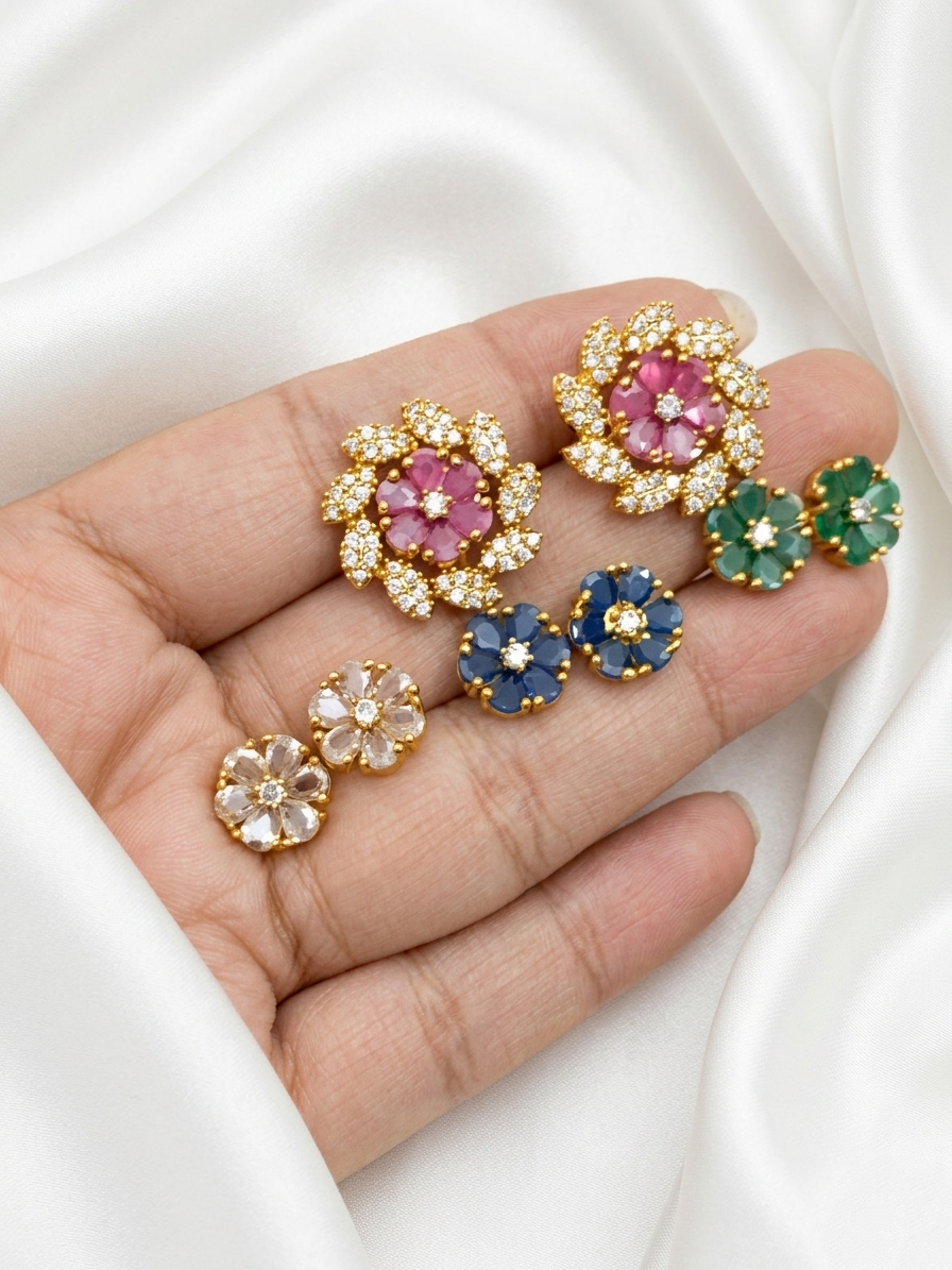 Changeable AD Floral Earring V1