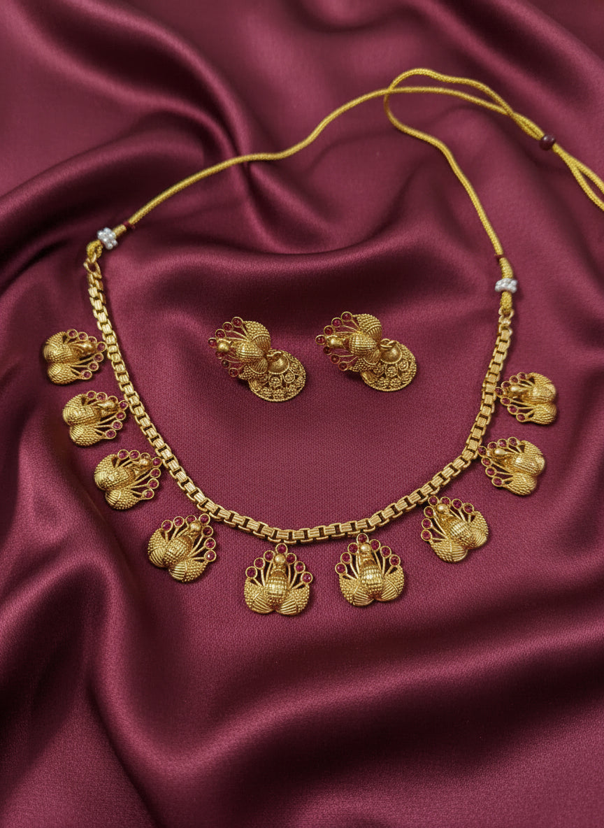 Peacock Necklace Set V3