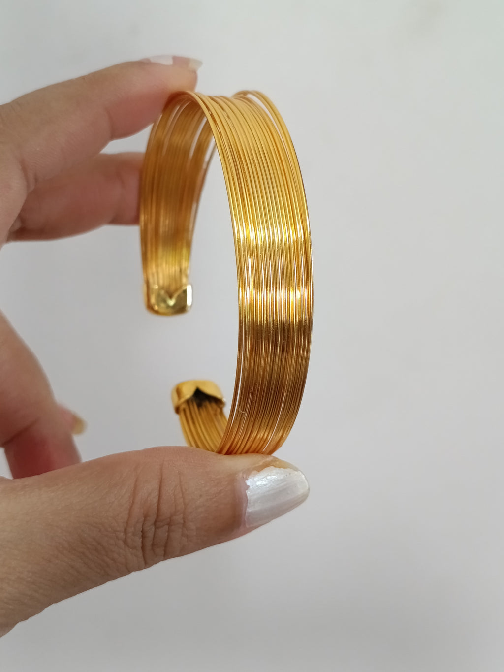 Micro Polish Open Bangle