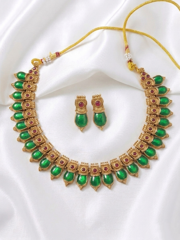 Nagapadam Necklace Set V20