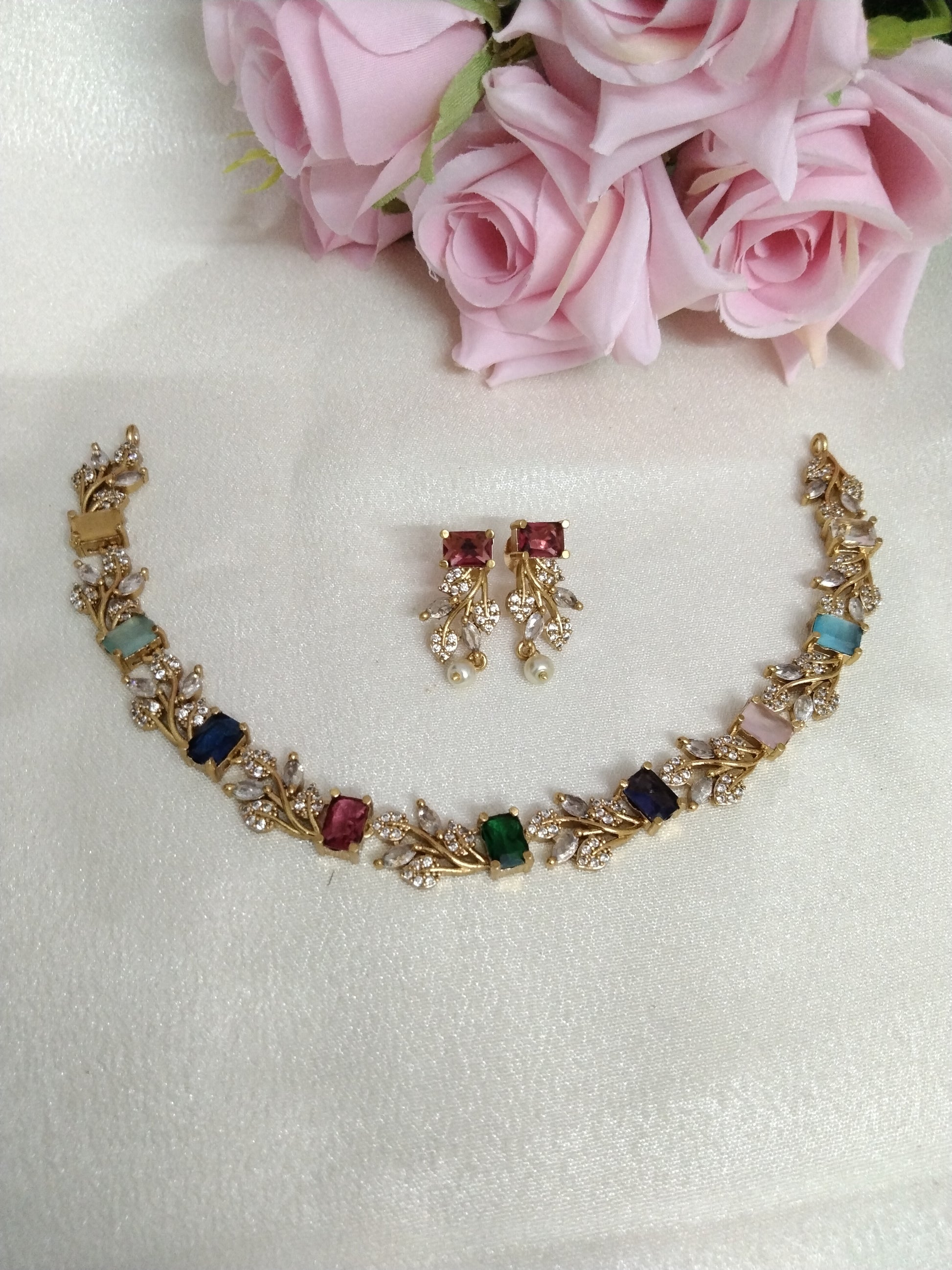 Navaratna Necklace Set V2