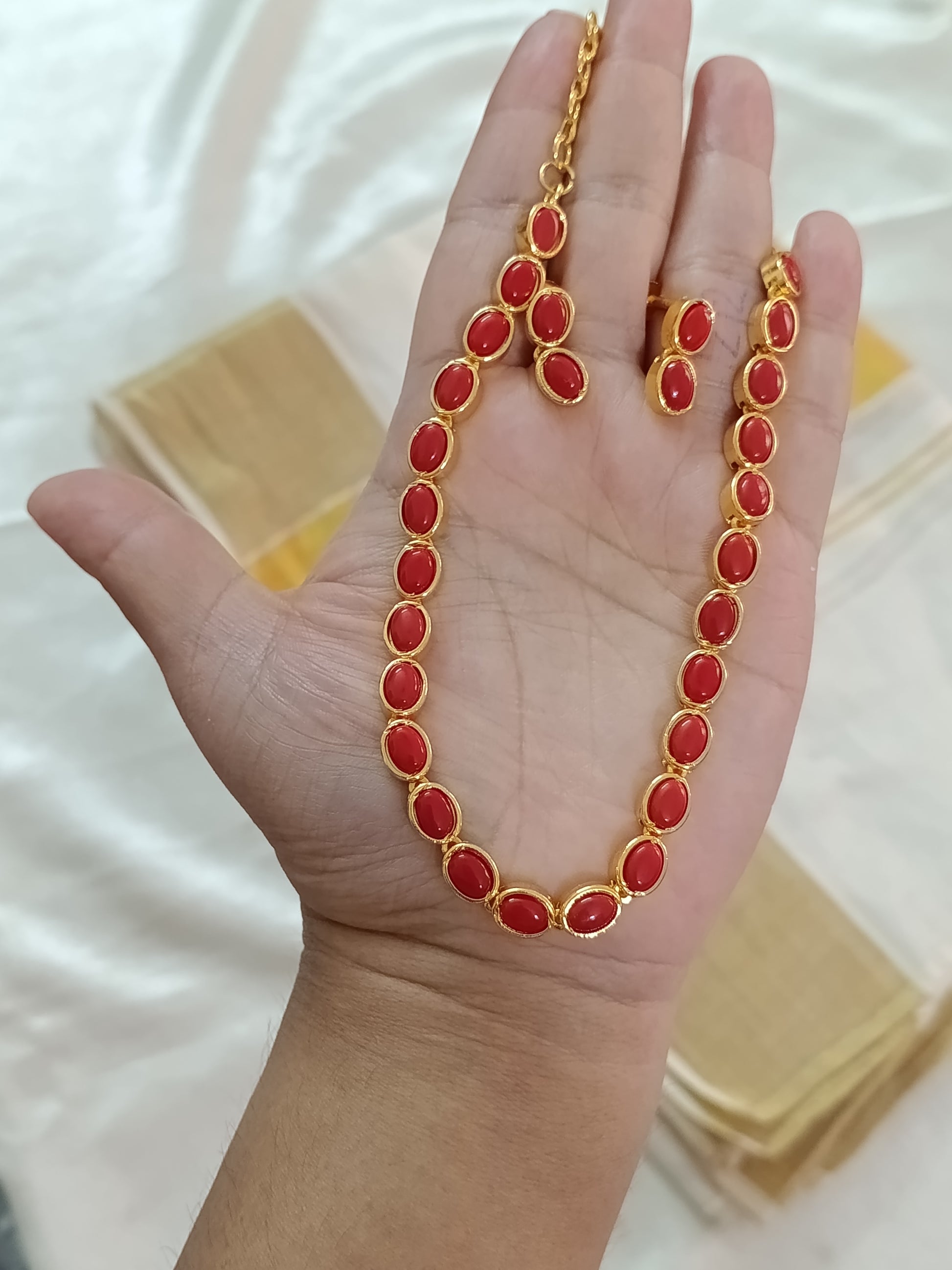Micro Polish Coral Necklace Set V2