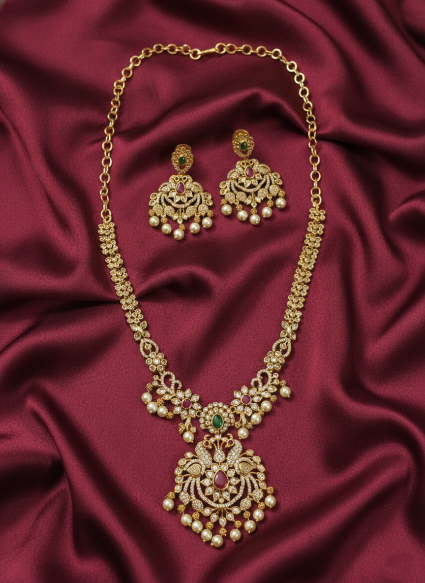 AD Mid Long Necklace Set V4