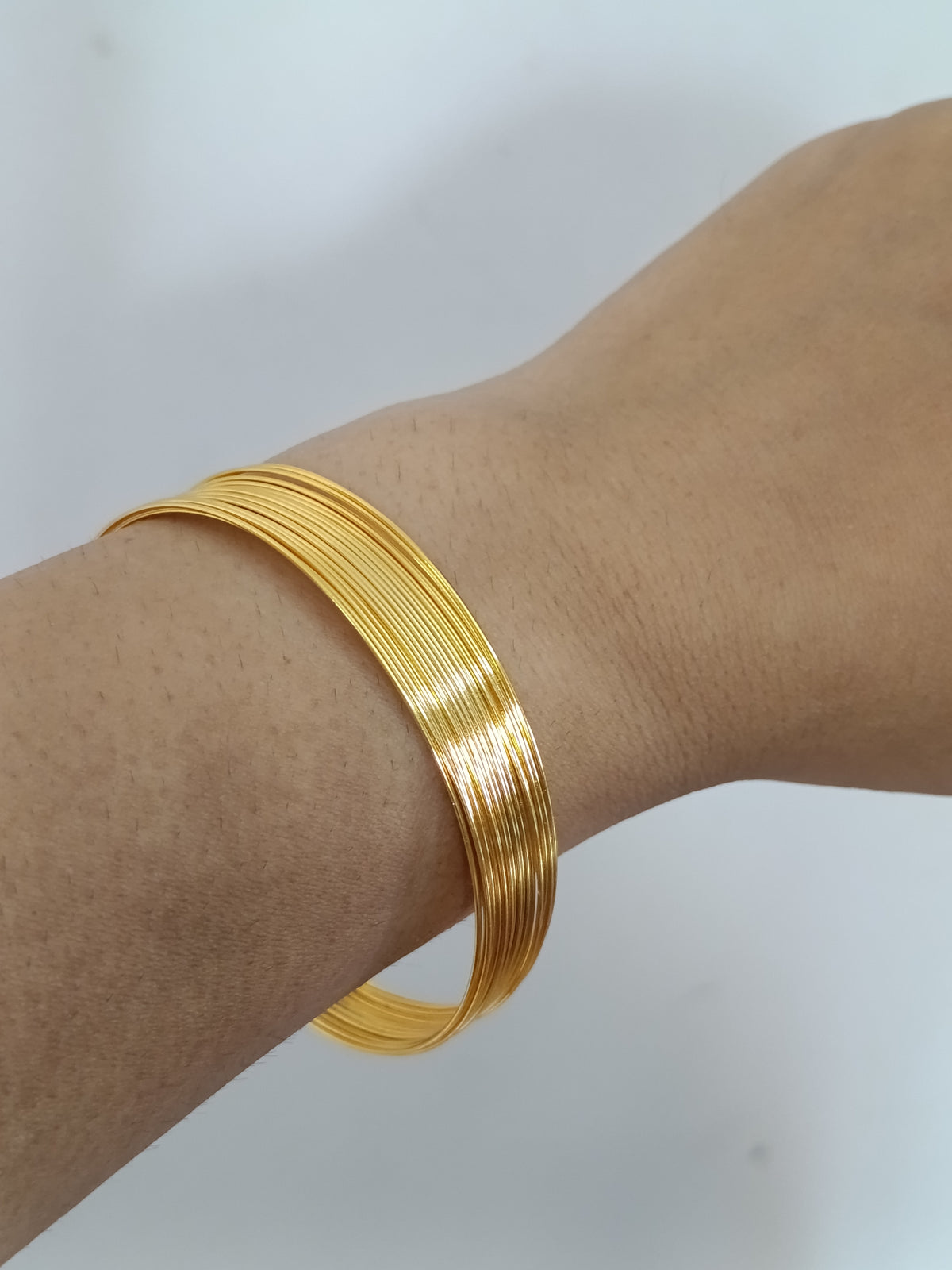 Micro Polish Open Bangle