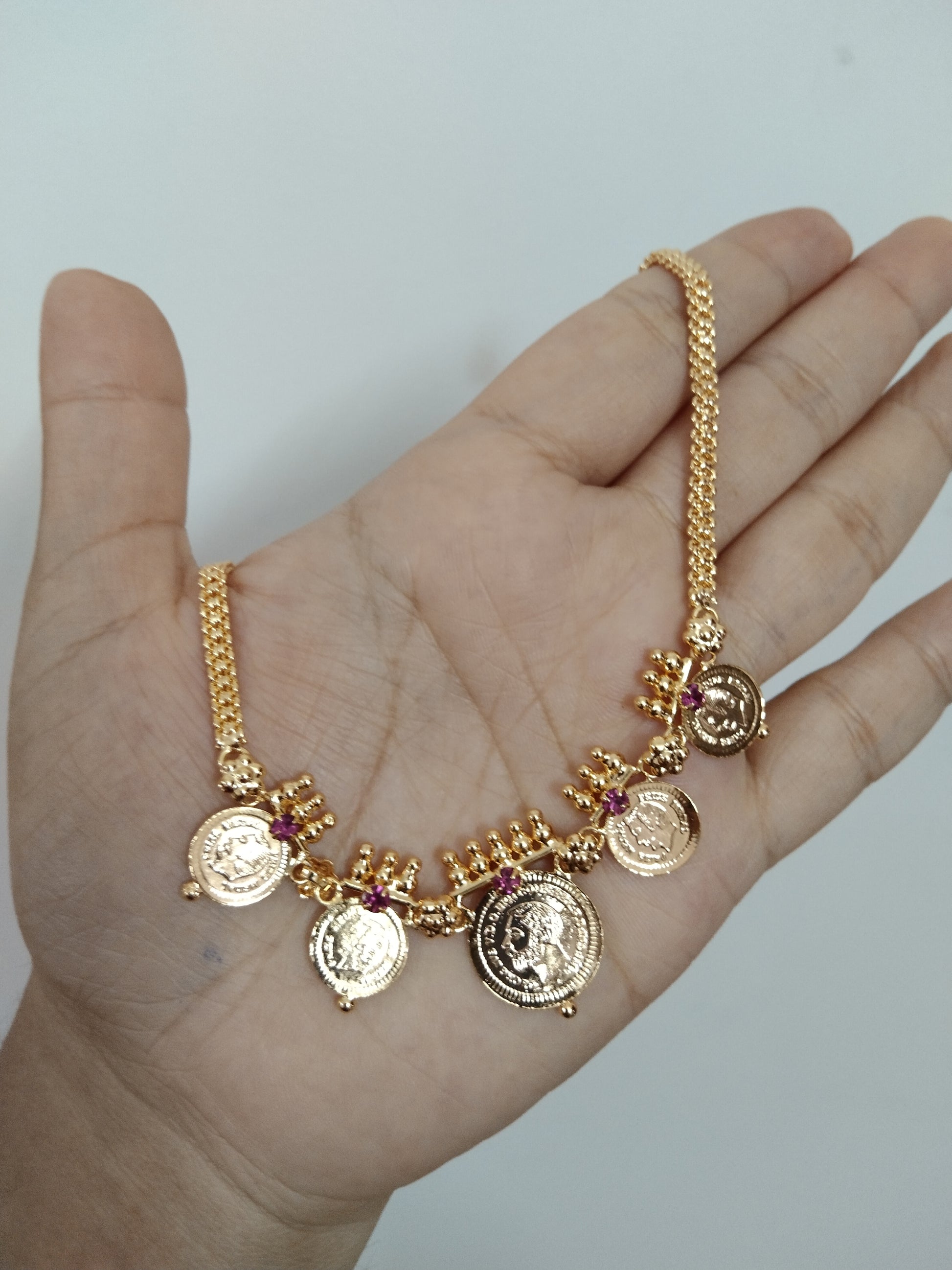 Micro Polish Non Idol Coin Necklace