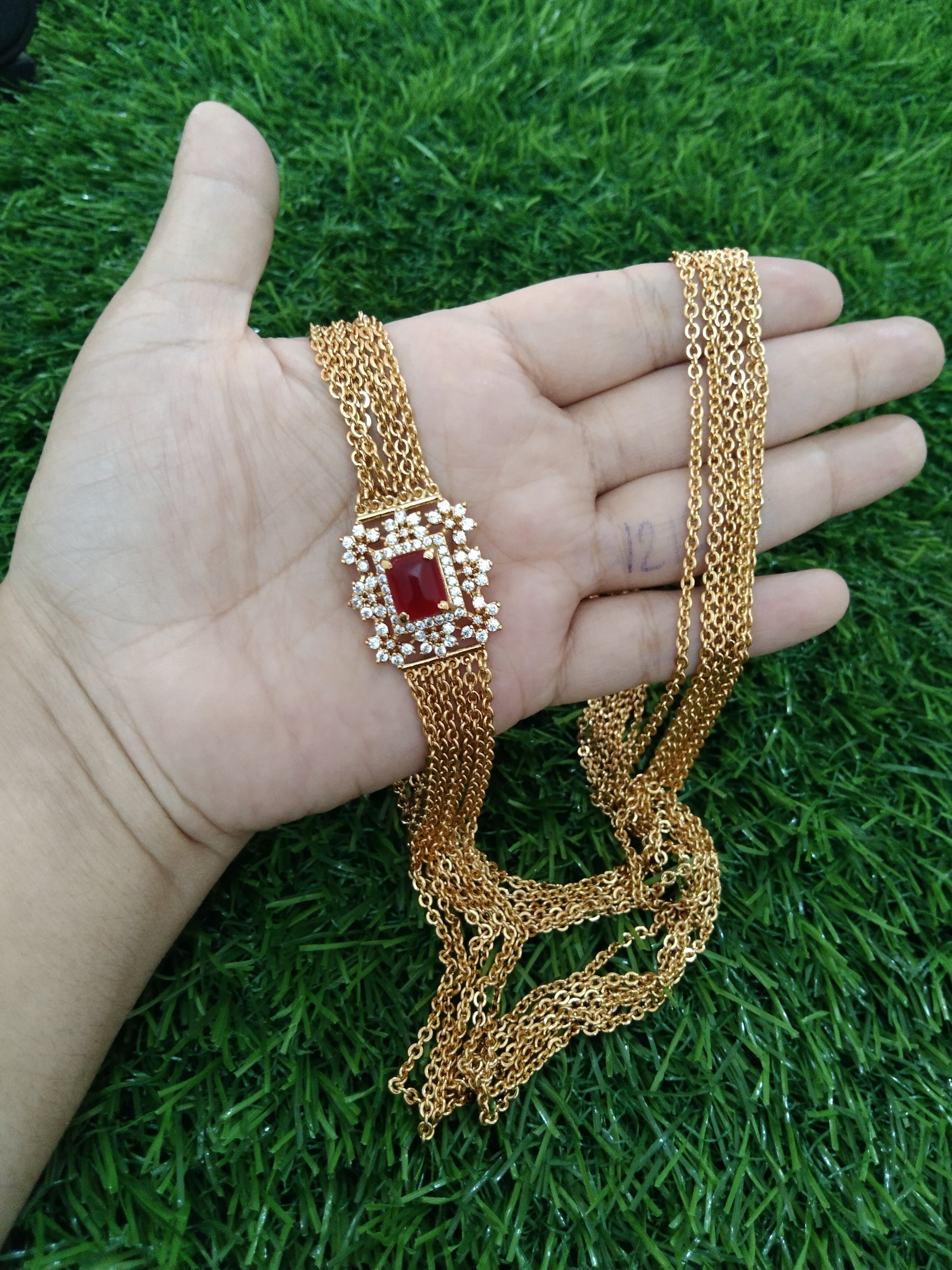 Chandra haram Long Necklace