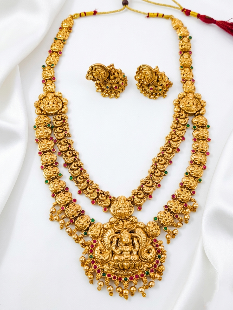 Nagas Lakshmi Long Necklace Set V5