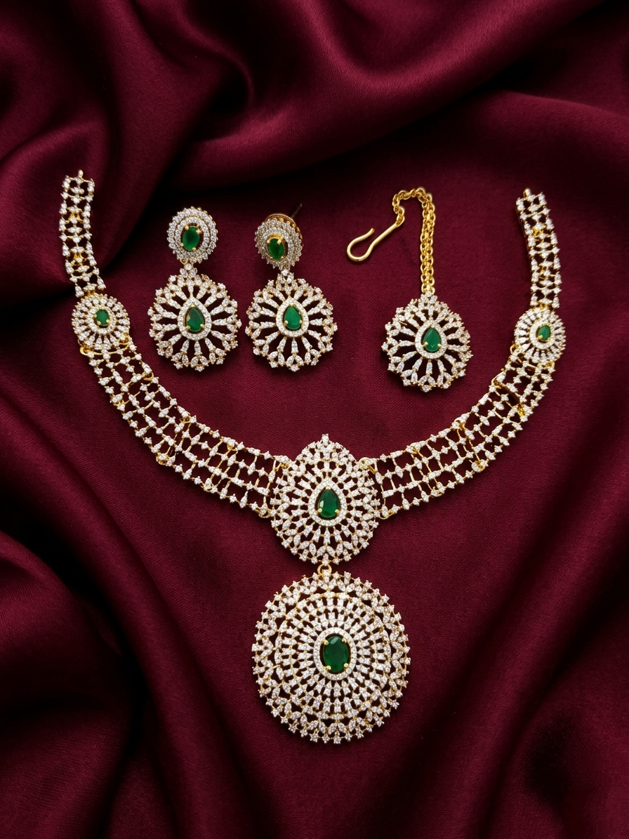 Diamond Replica Necklace Set
