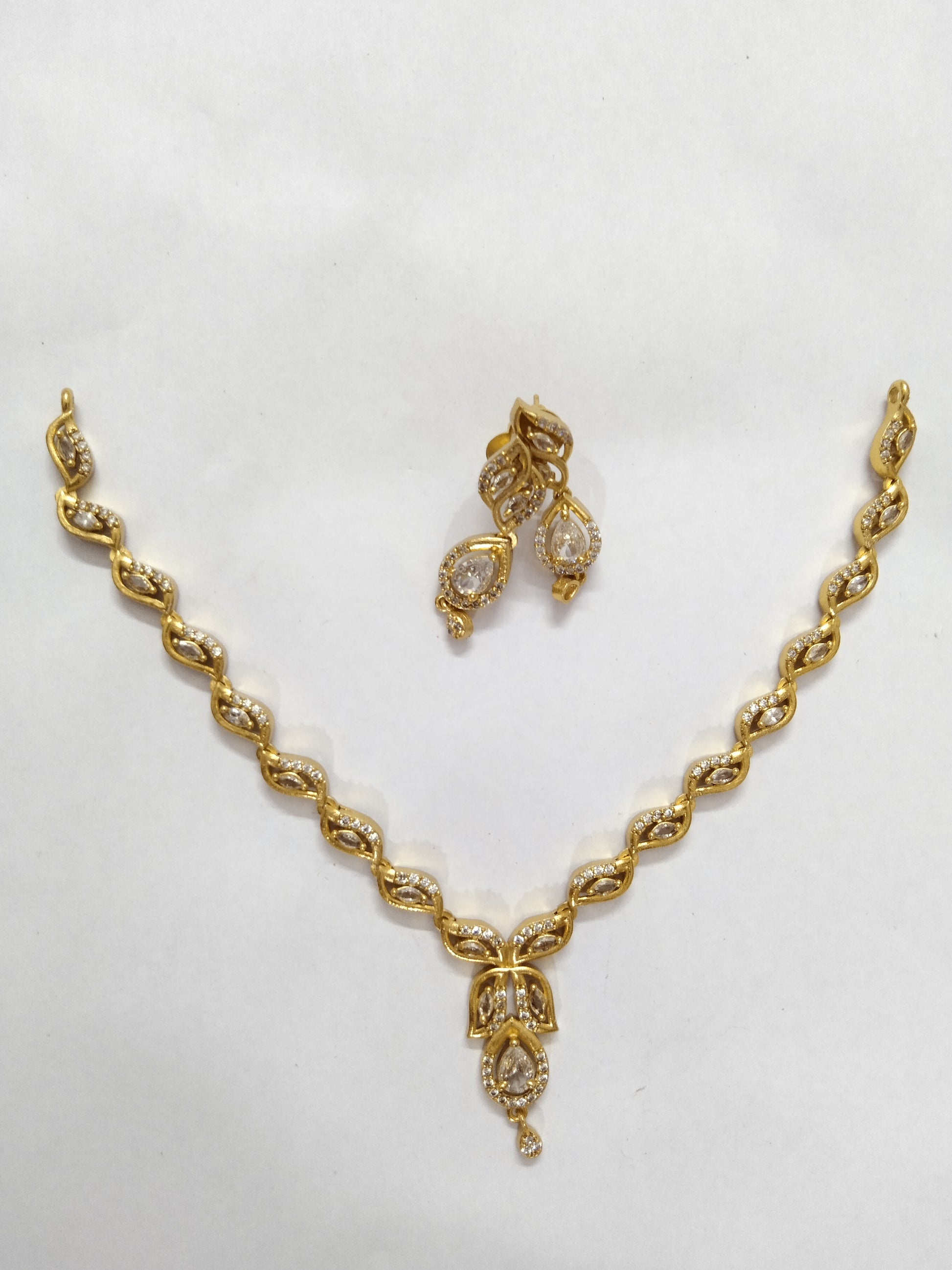 AD Stone Necklace Set V10