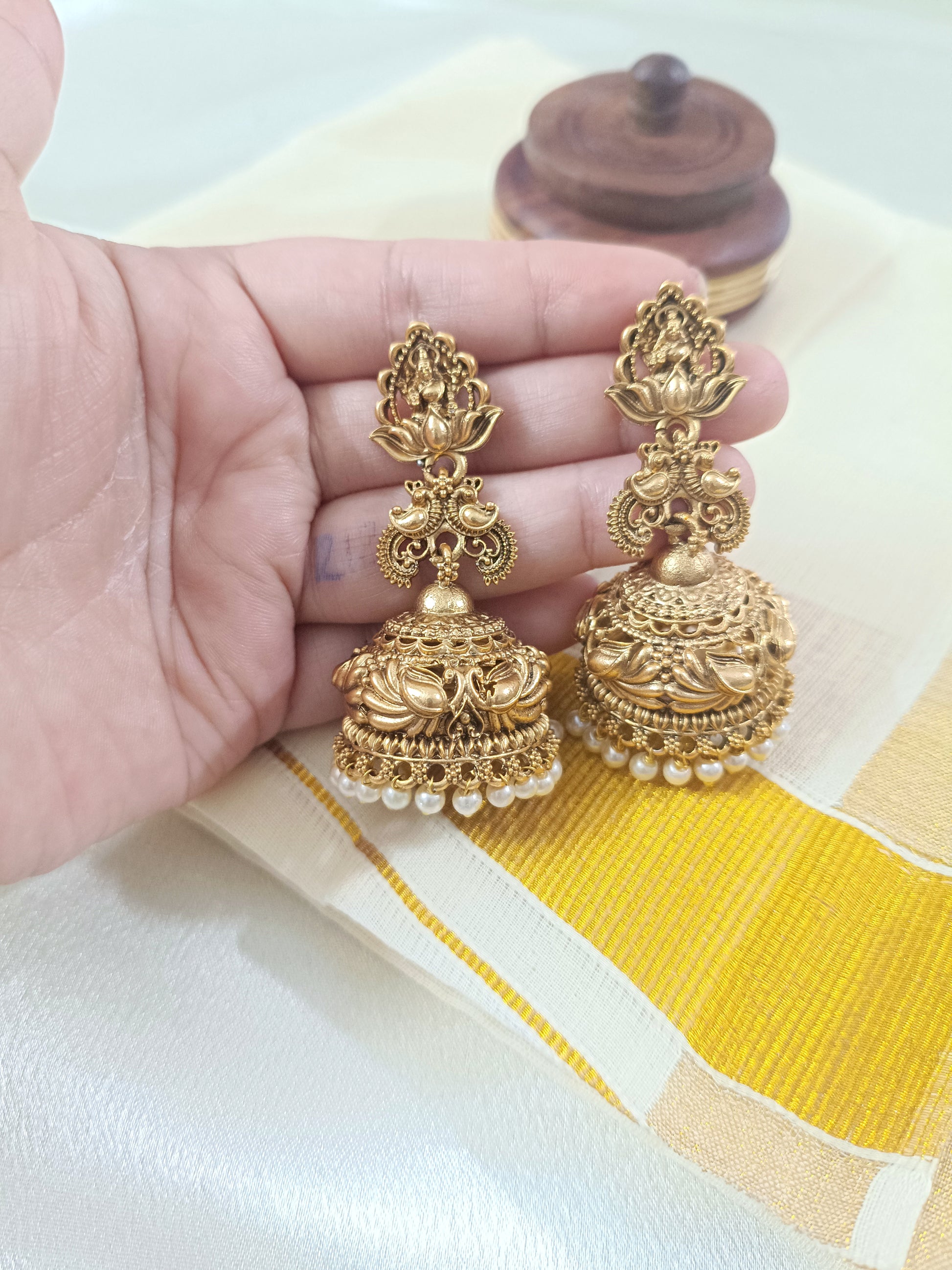 Lakshmi Bridal Jhumka Earring V4