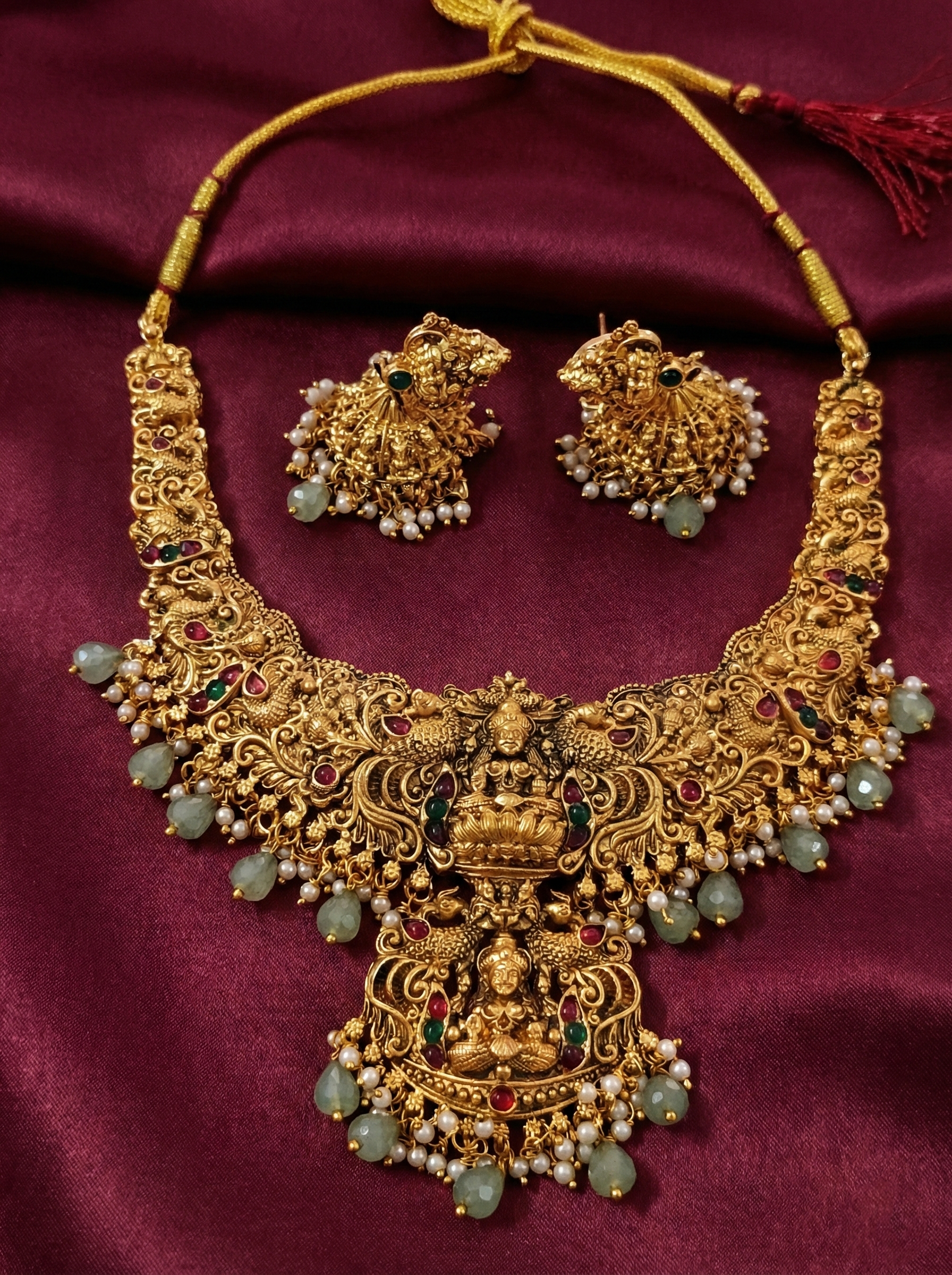 Royal Lakshmi Nagas Necklace Set