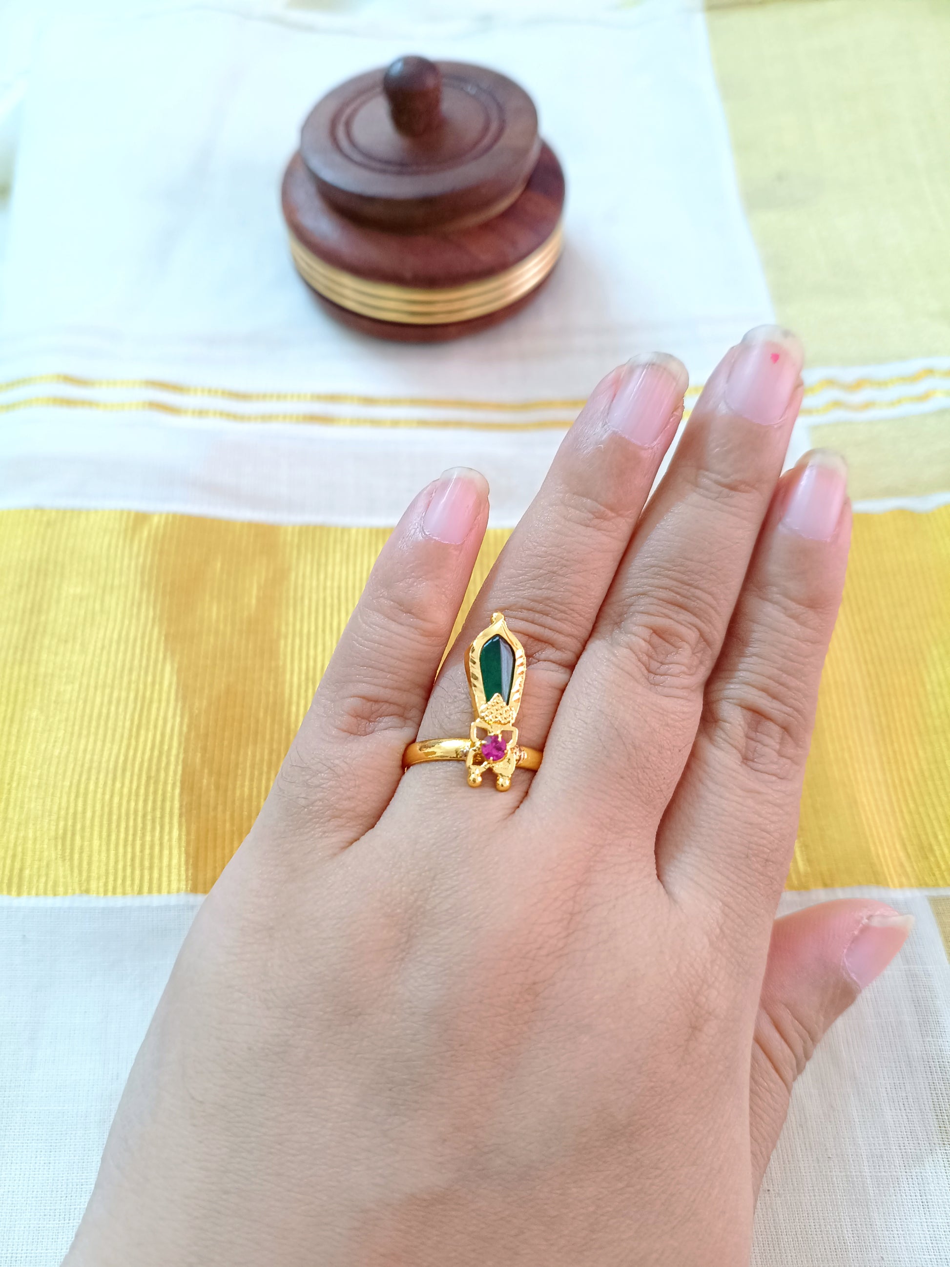 Micro Polish Nagapadam Adjustable Finger Ring