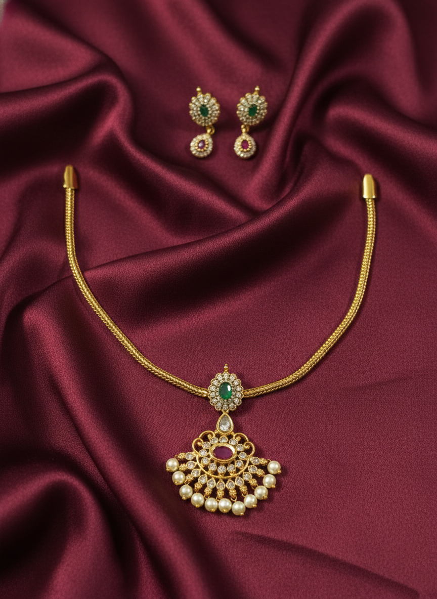 AD Pendant Necklace Set V10