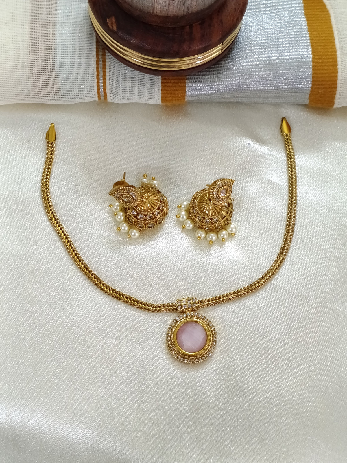 Palakka Round Necklace Set V3