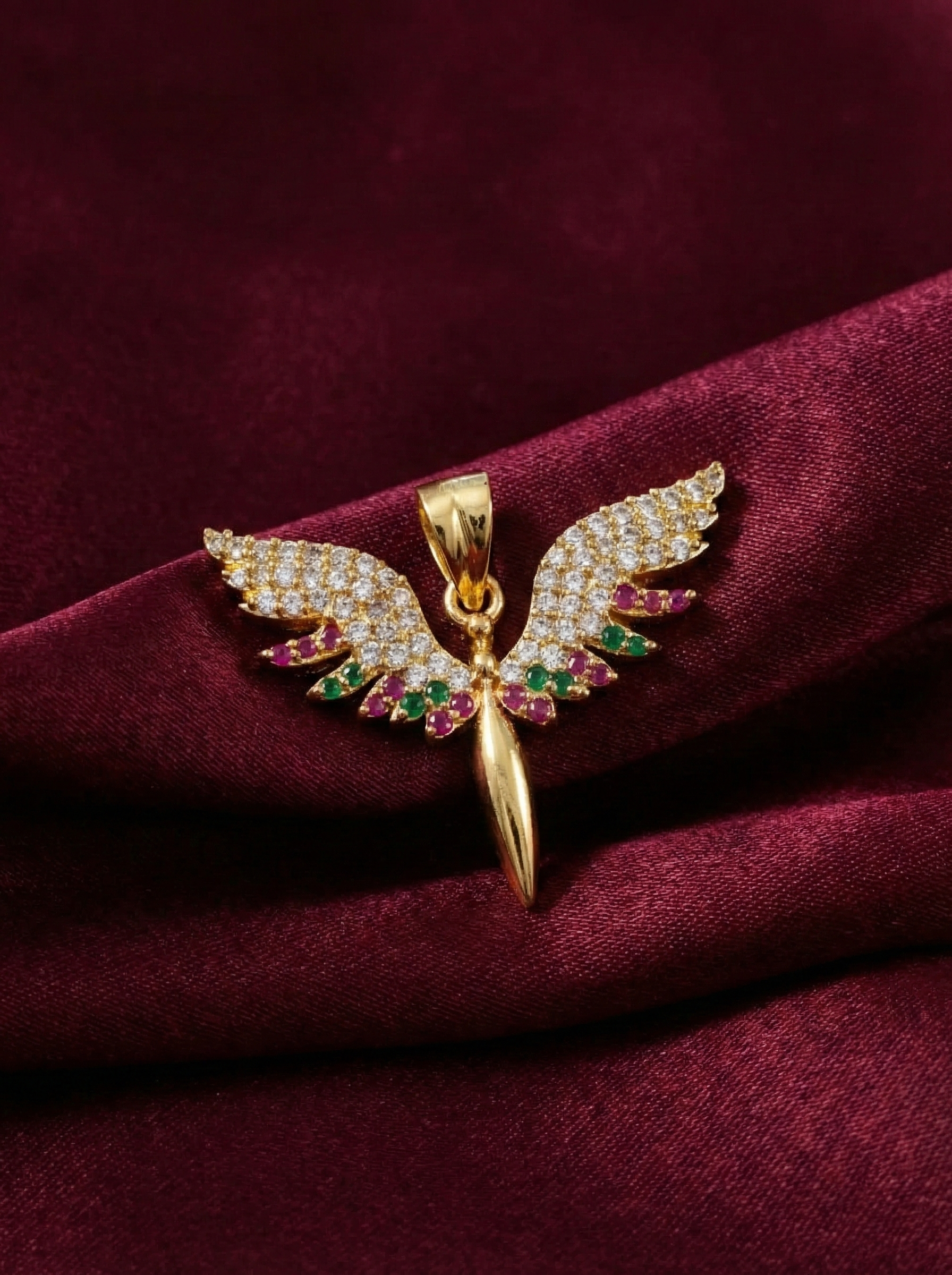 Micro Polish AD Butterfly Pendant