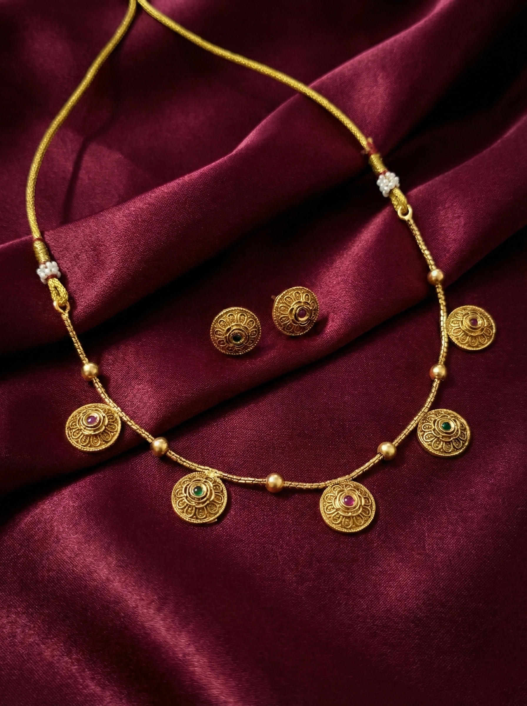 Low Budget Floral Necklace Set V6