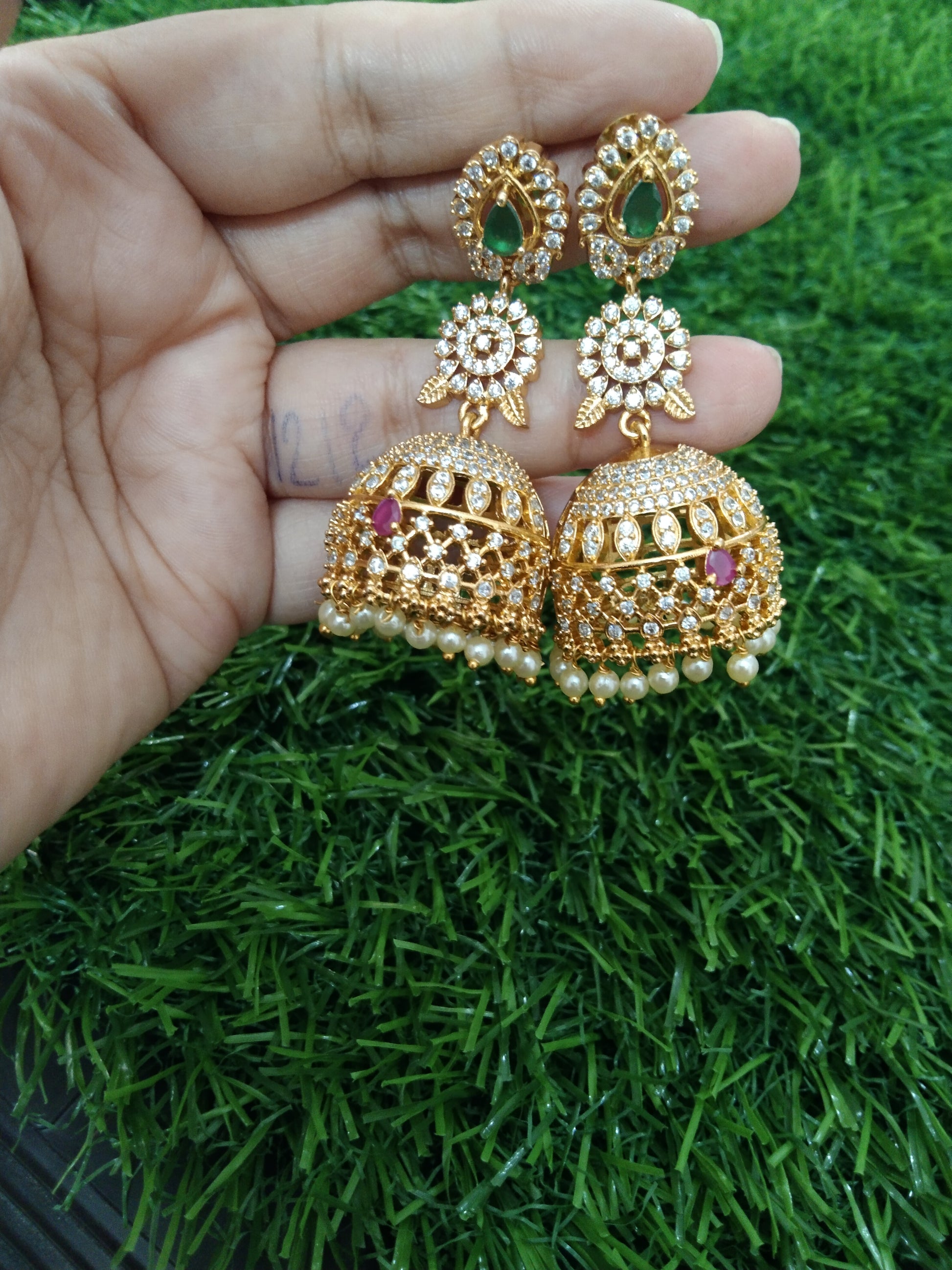 AD jhumka Earring V1