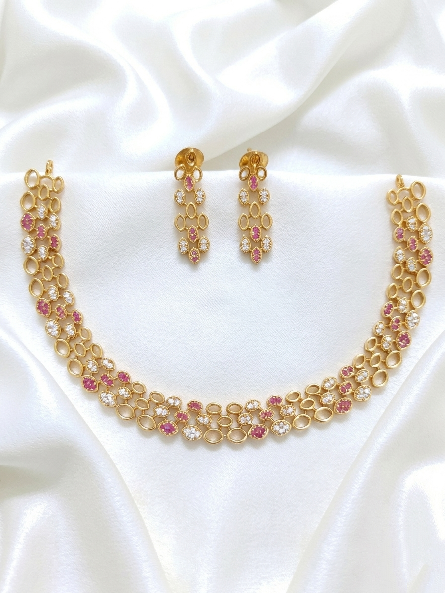 AD Stone Necklace V59