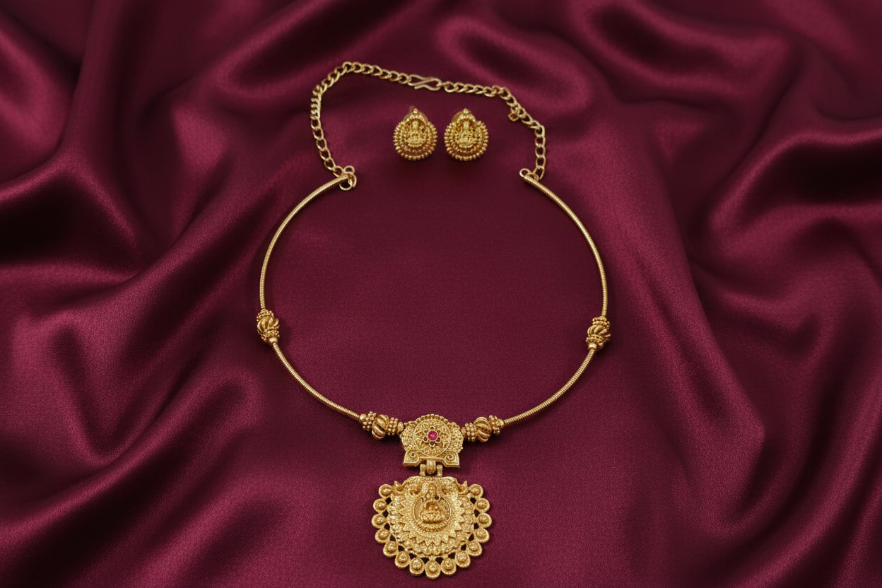 Lakshmi Hasli Necklace Set V3
