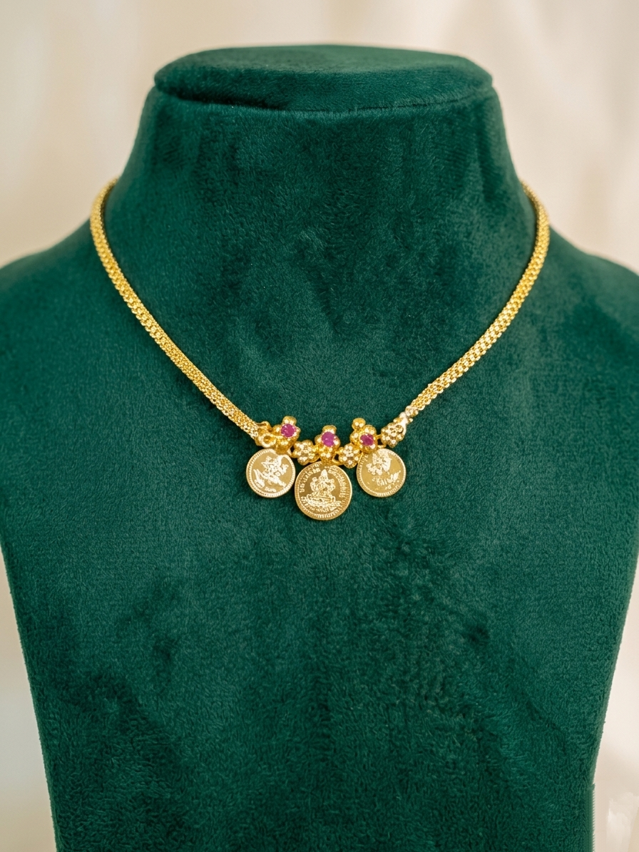 Micro Polish Coin Necklace V1