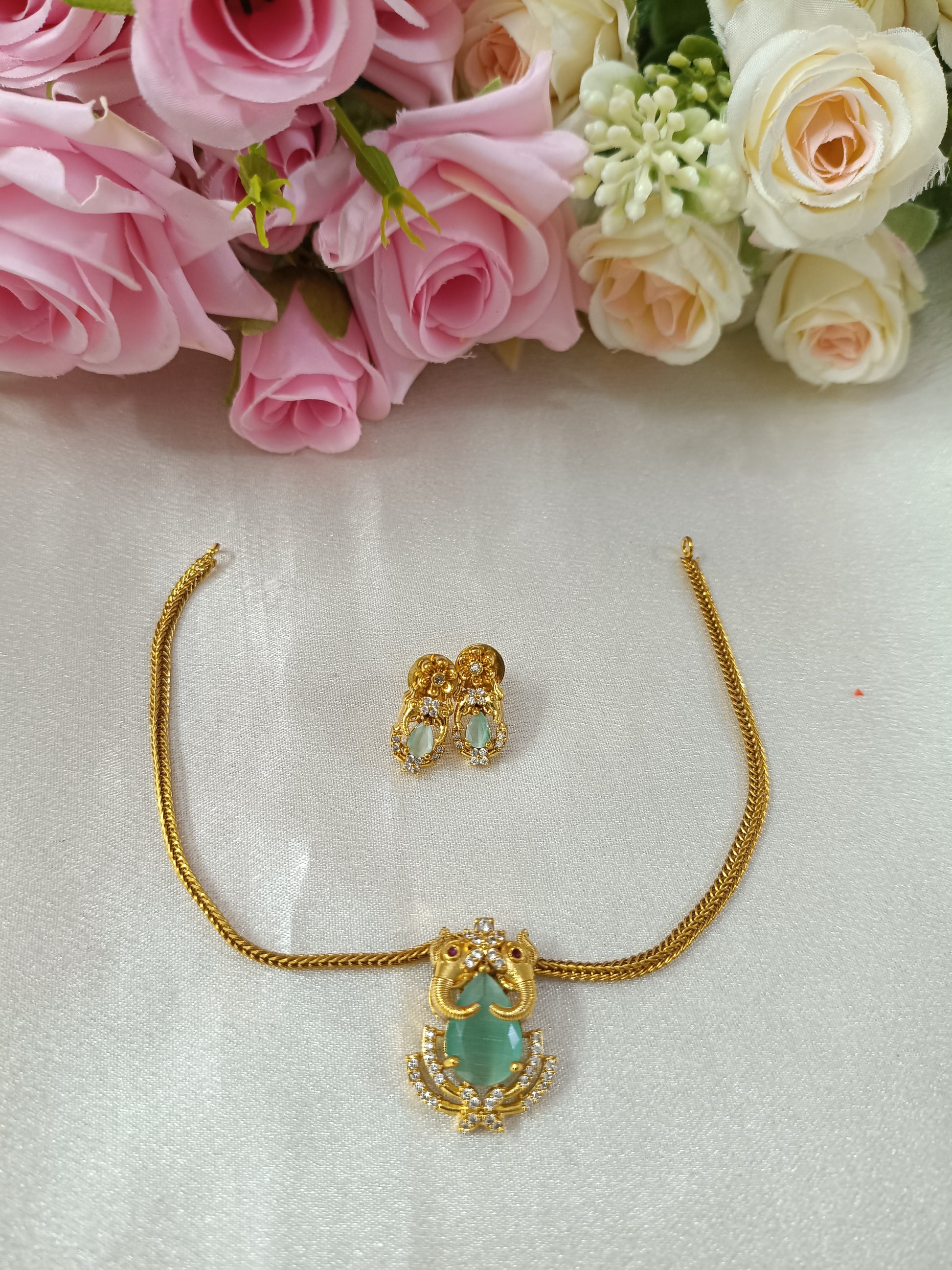AD Elephant Necklace Set