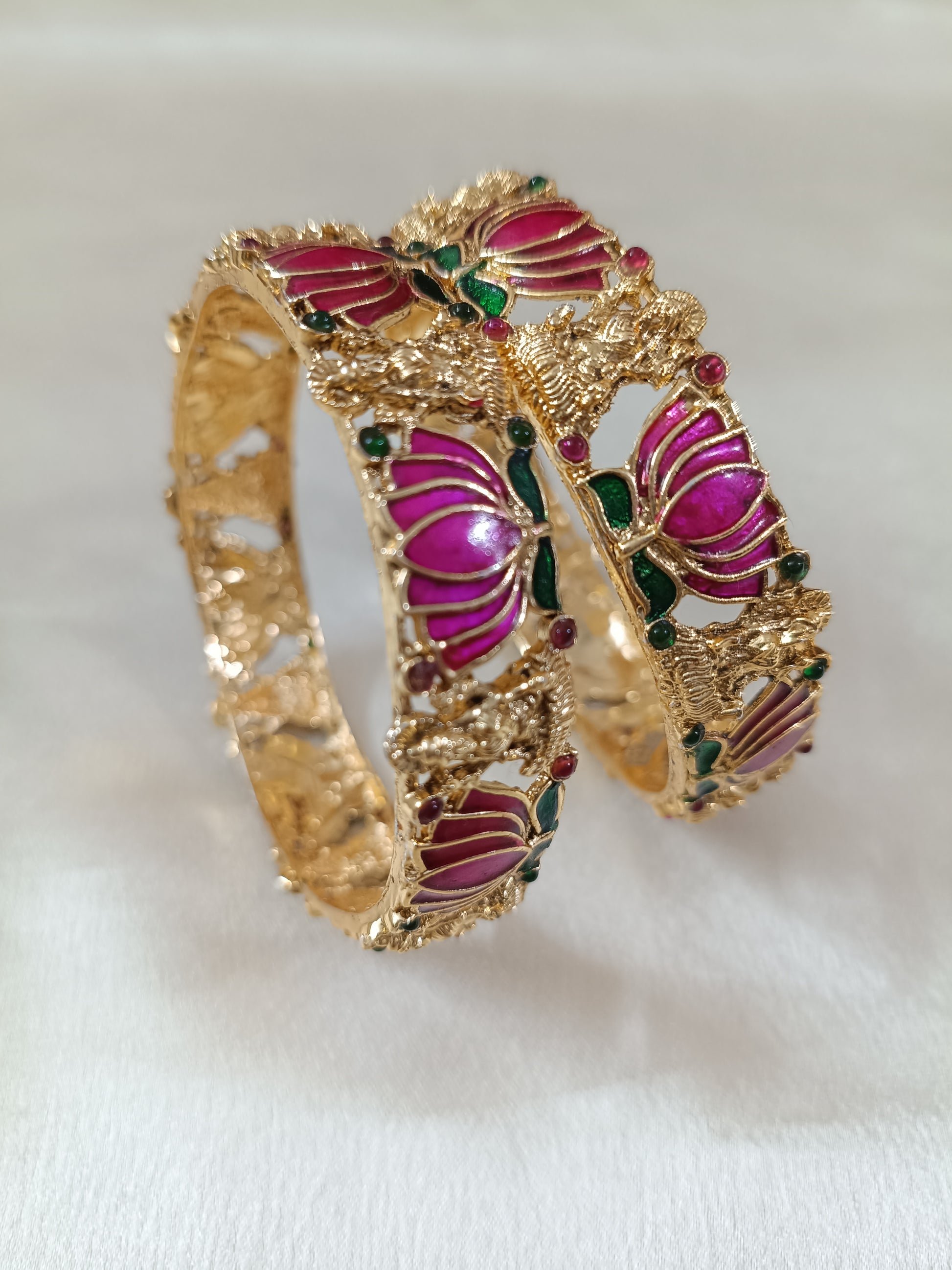 Sreedevi Lotus  Bangles Set of 2