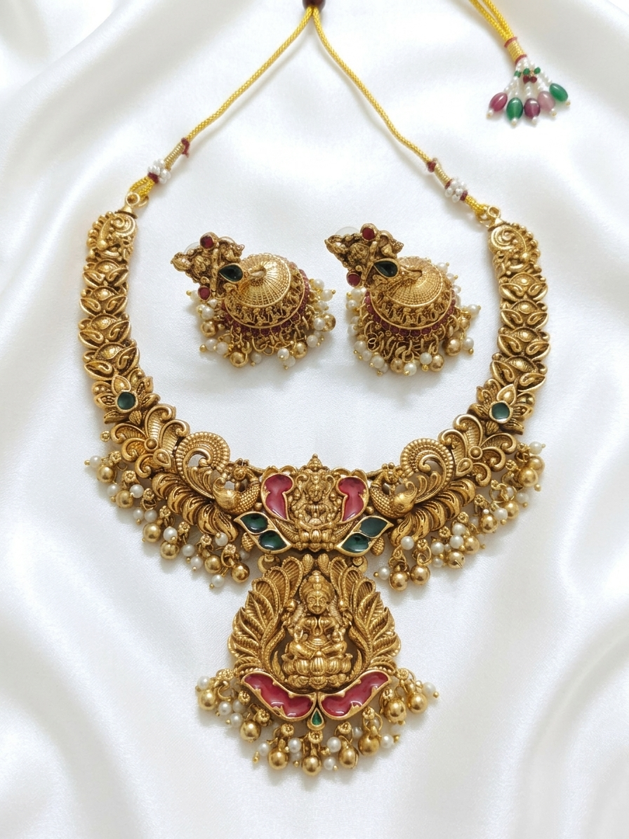 Nagas Lakshmi Necklace Set V6