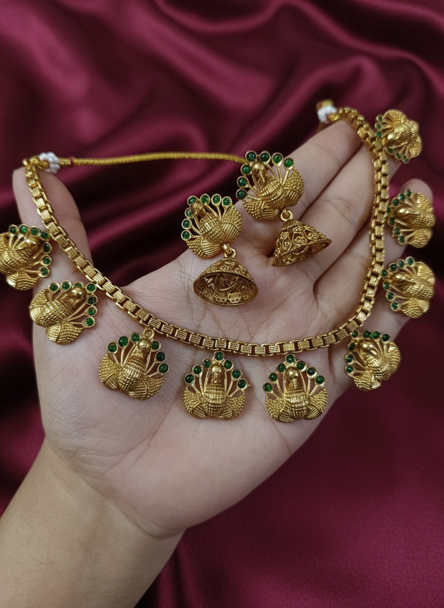Peacock Necklace Set V3
