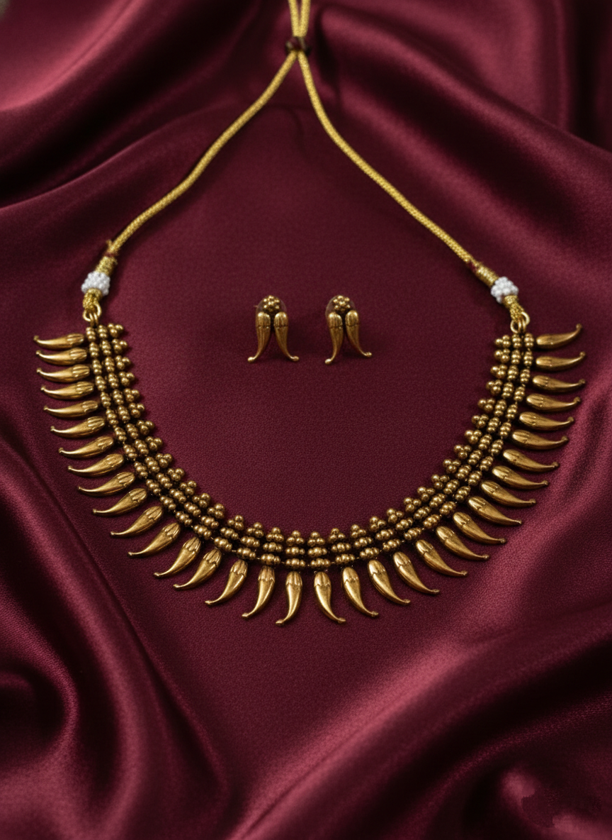 Low Budget Matte Finish Mango Necklace
