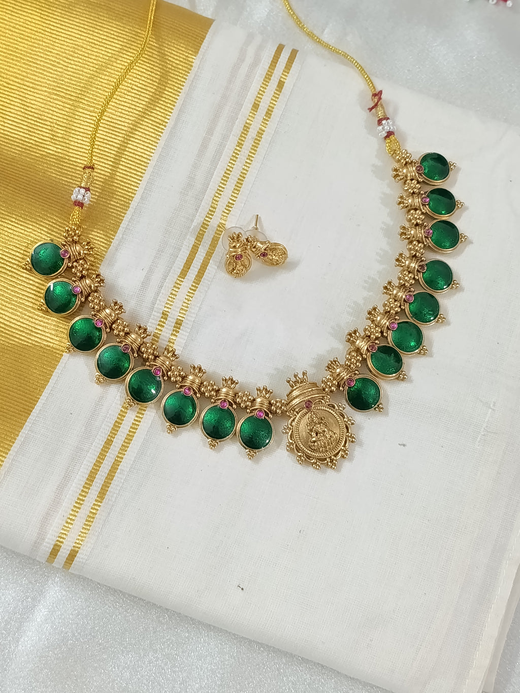 Lakshmi Palakka Necklace Set V180
