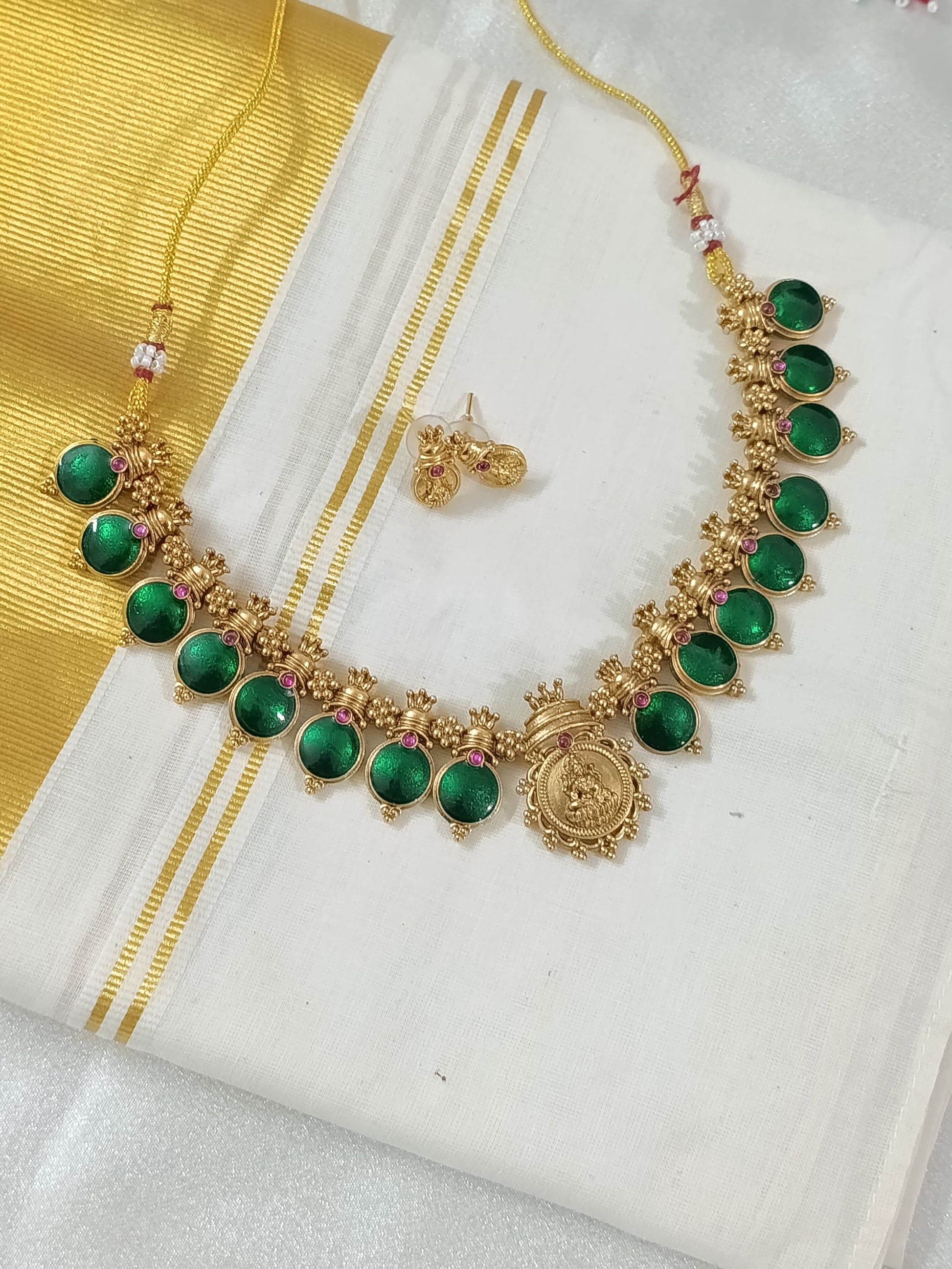 Lakshmi Palakka Necklace Set V180